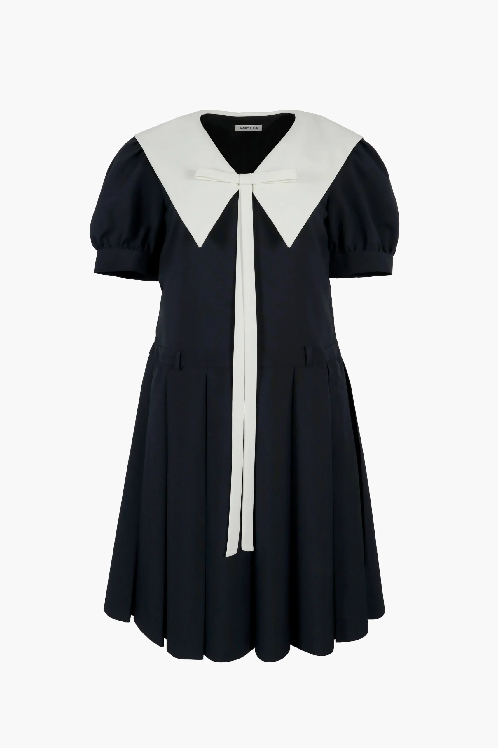 SANDY LIANG ALTA DRESS IN NAVY> Uniform | Dresses