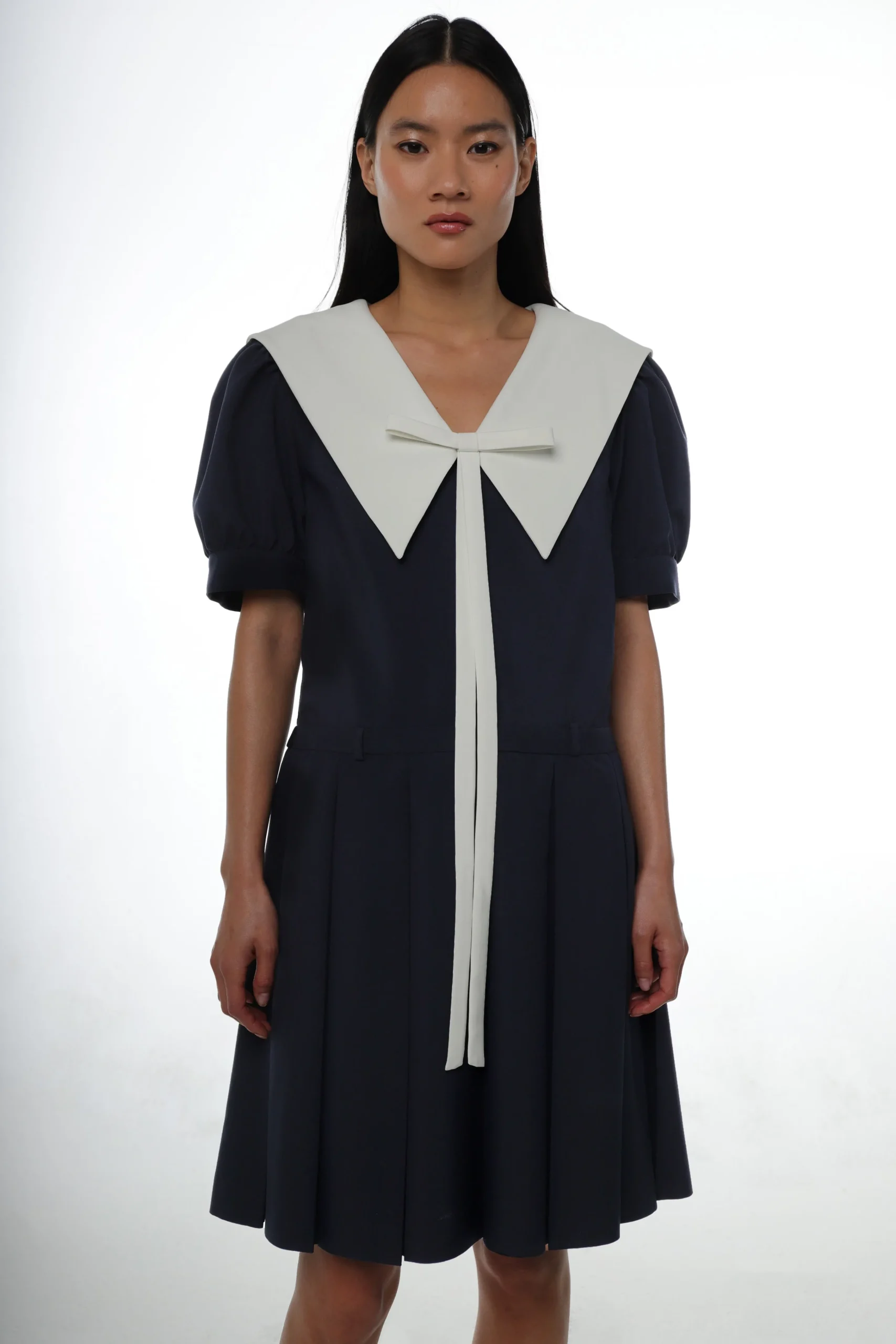 alta_dress_in_navy_3.webp SANDY LIANG ALTA DRESS IN NAVY> Uniform | Dresses