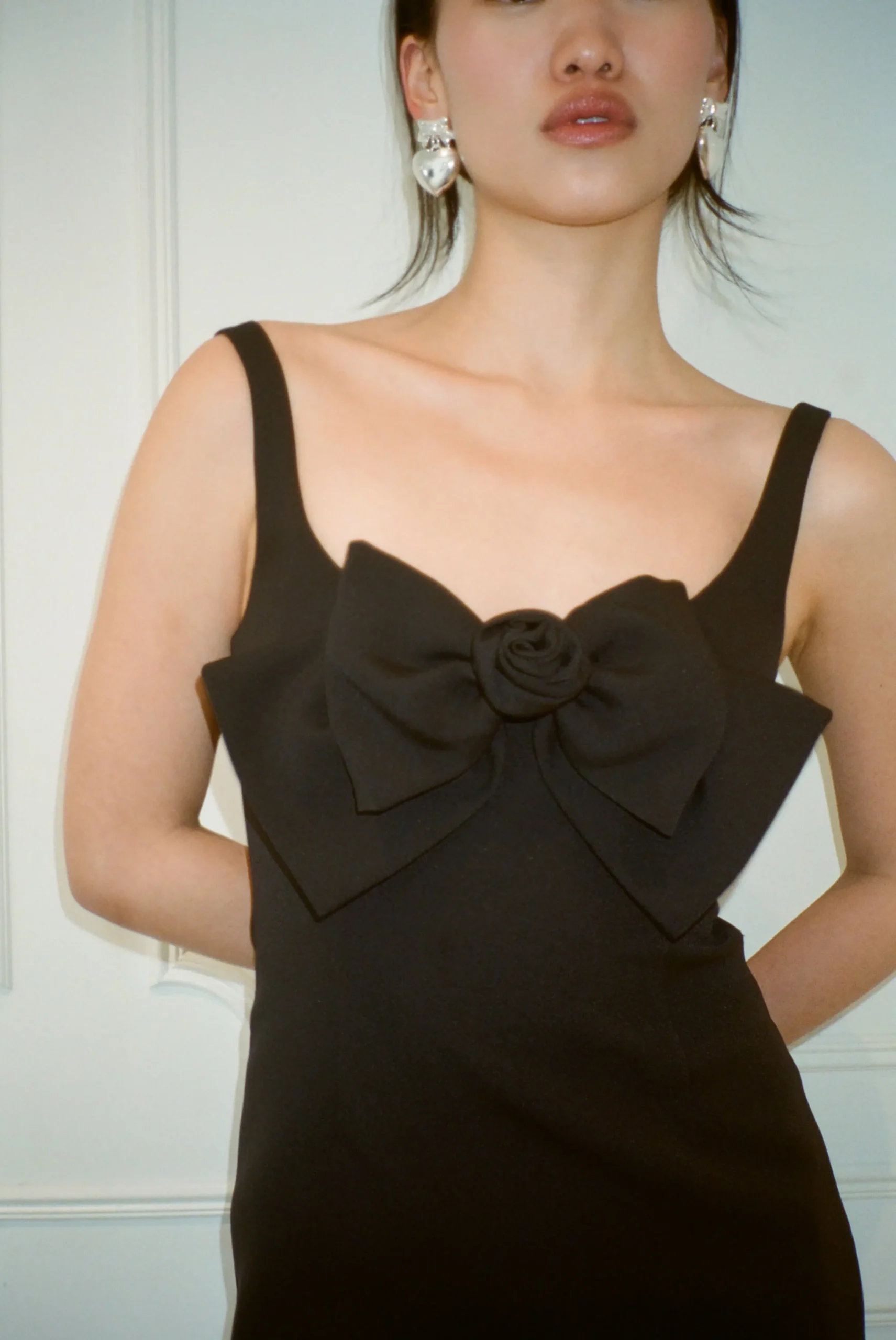 SANDY LIANG ARDEN DRESS IN BLACK> Dresses