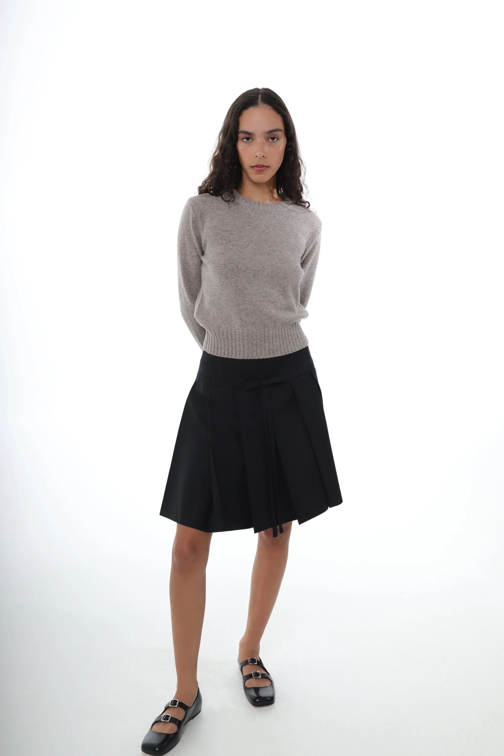 SANDY LIANG ARNE SKIRT IN BLACK> Uniform | Skirts