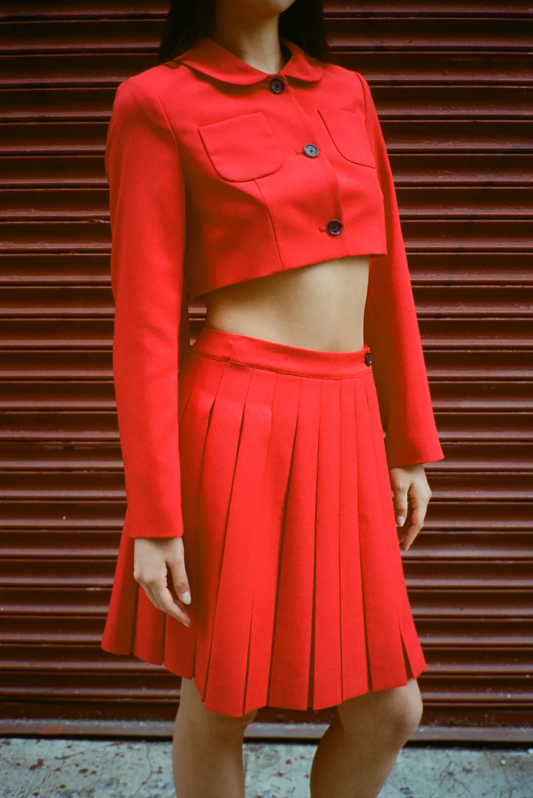 astra_skort_in_red_4.webp SANDY LIANG ASTRA SKORT IN RED> Uniform | Skirts