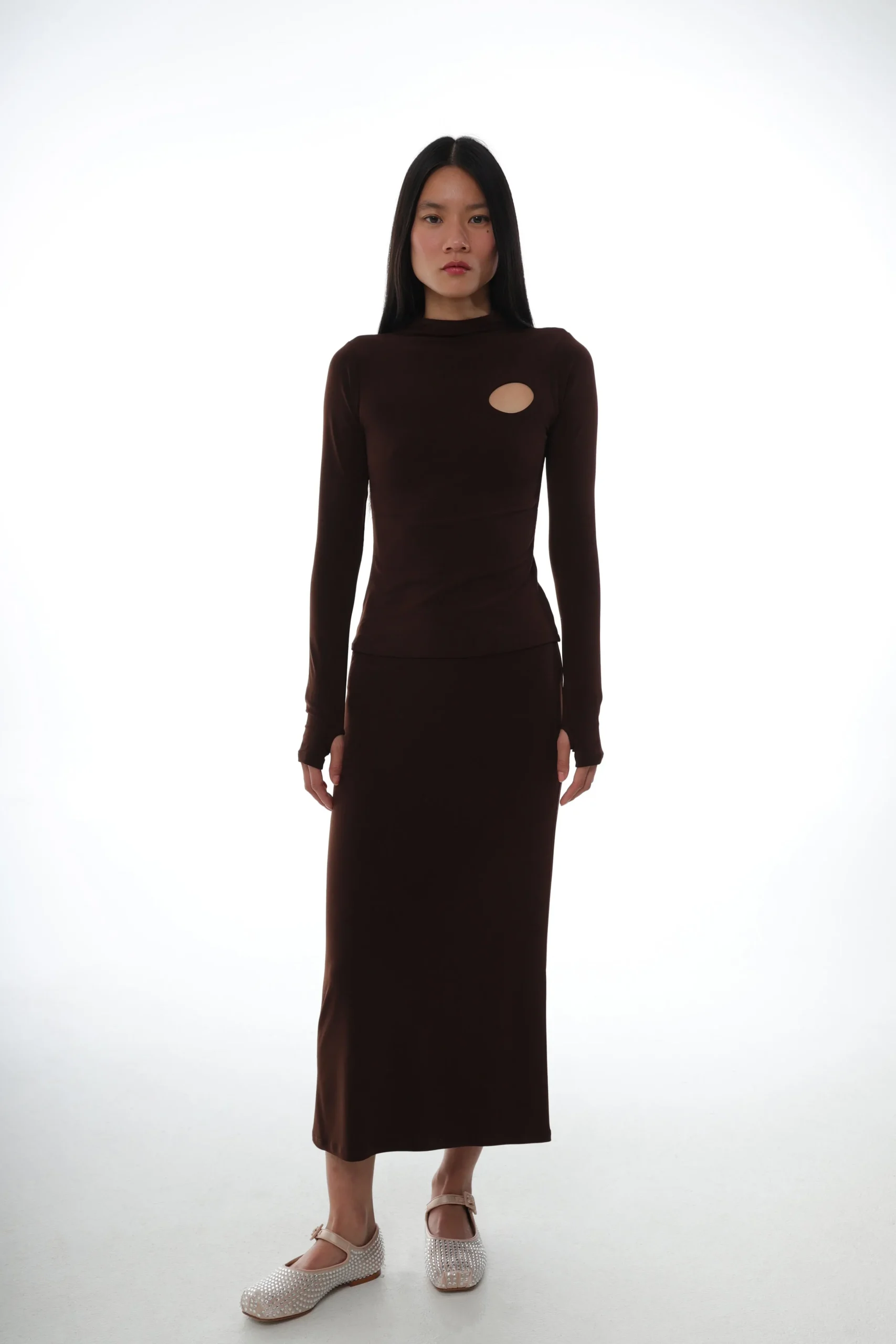 axew_skirt_in_dark_brown_3.webp SANDY LIANG AXEW SKIRT IN DARK BROWN> Skirts
