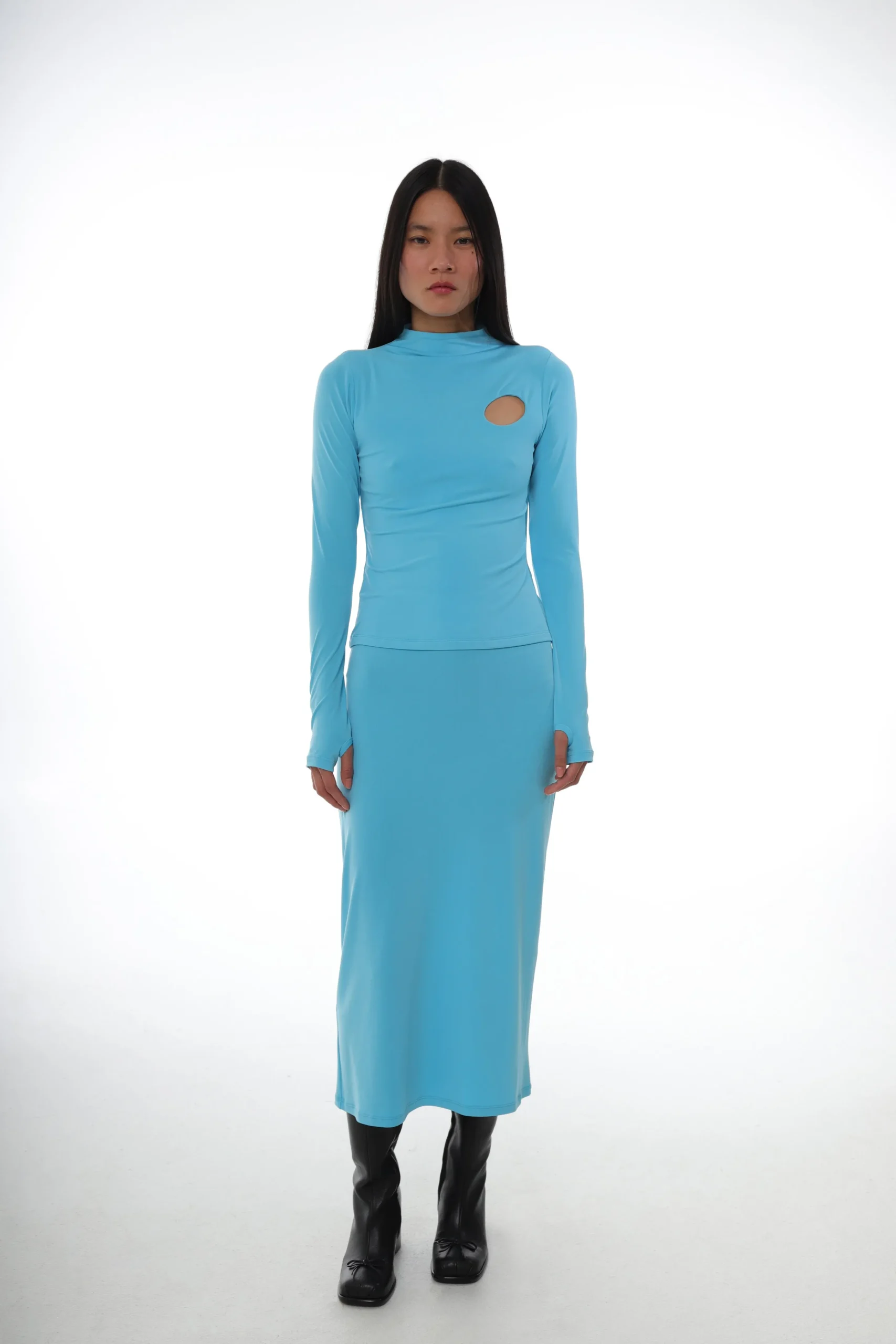 SANDY LIANG BELLA TOP IN TURQUOISE> Tops
