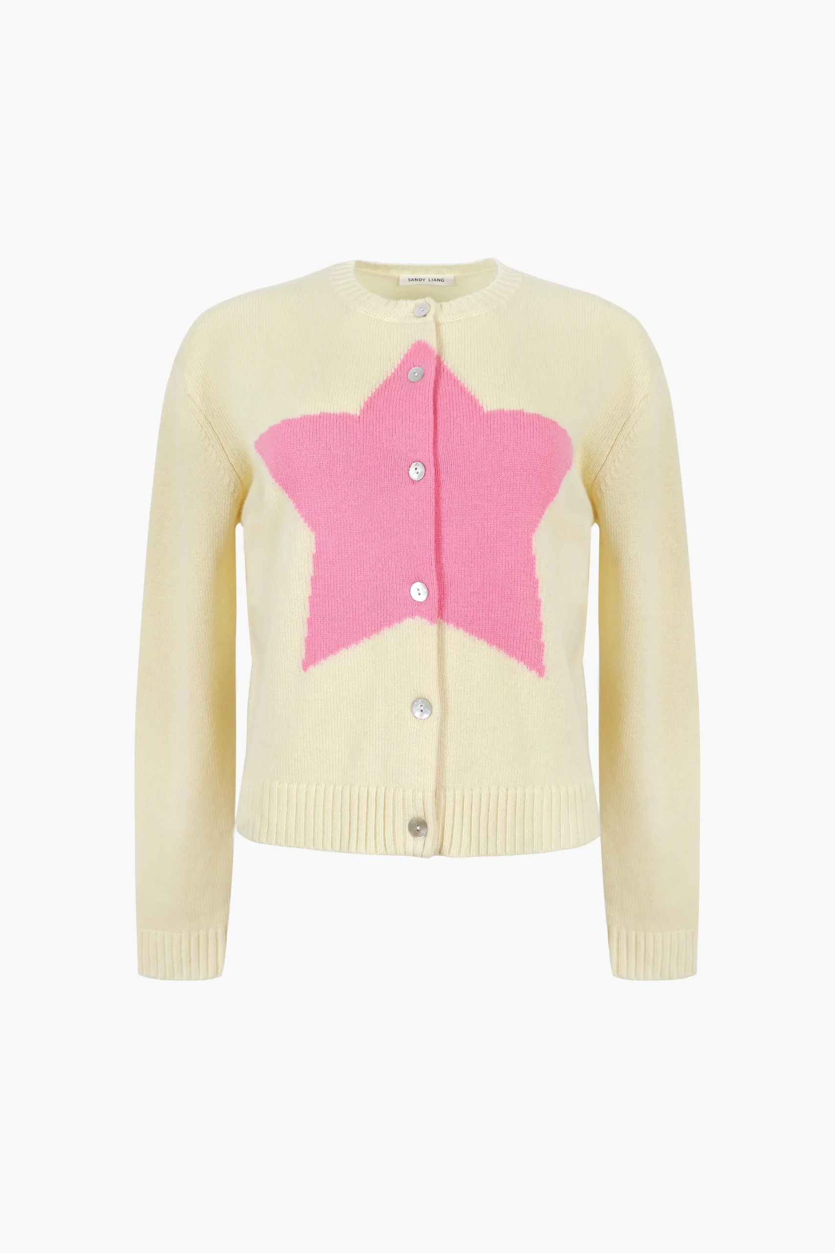 SANDY LIANG BOUCHETTE CARDIGAN IN BUTTER> Knits