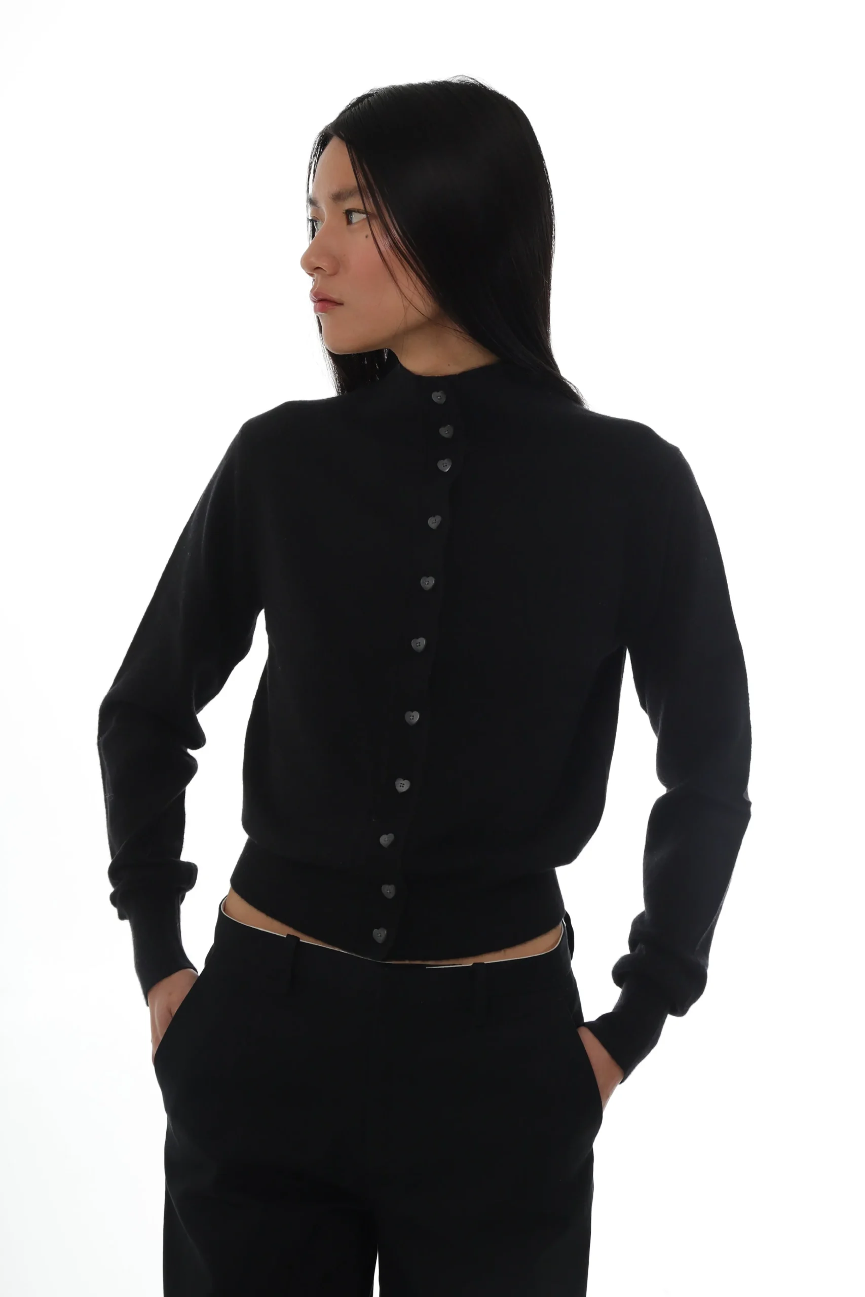 bouie_cardigan_in_black_3.webp SANDY LIANG BOUIE CARDIGAN IN BLACK> Knits