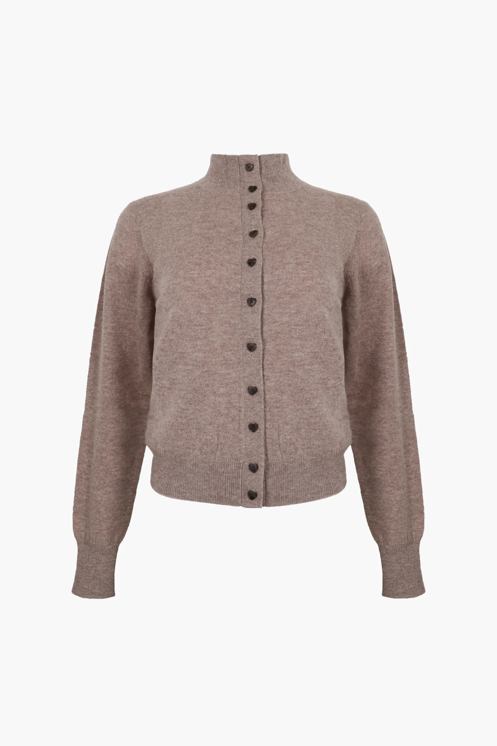 SANDY LIANG BOUIE CARDIGAN IN TAUPE> Knits