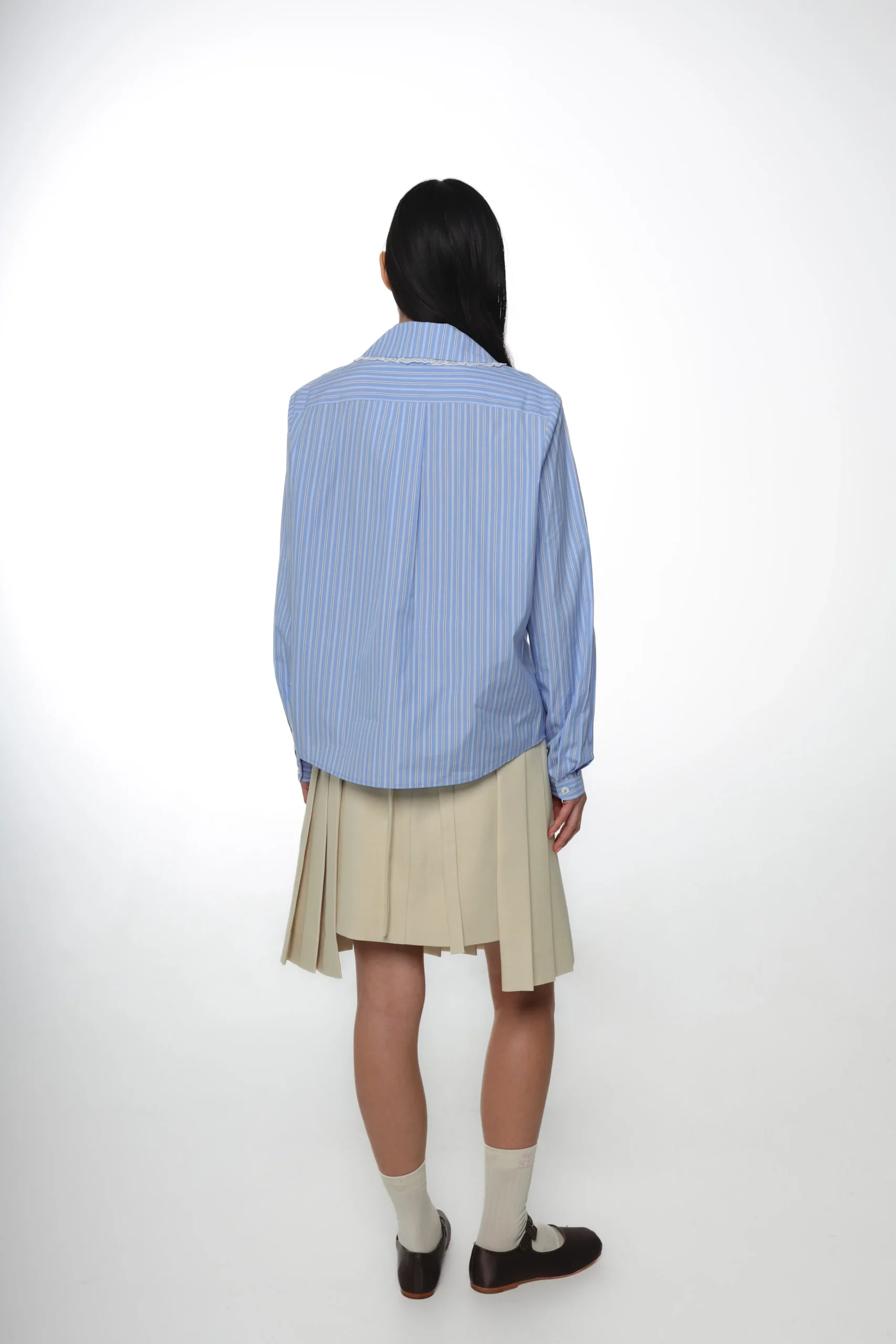 cardiff_shirt_in_light_blue_stripe_3.webp SANDY LIANG CARDIFF SHIRT IN LIGHT BLUE STRIPE> Uniform | Tops