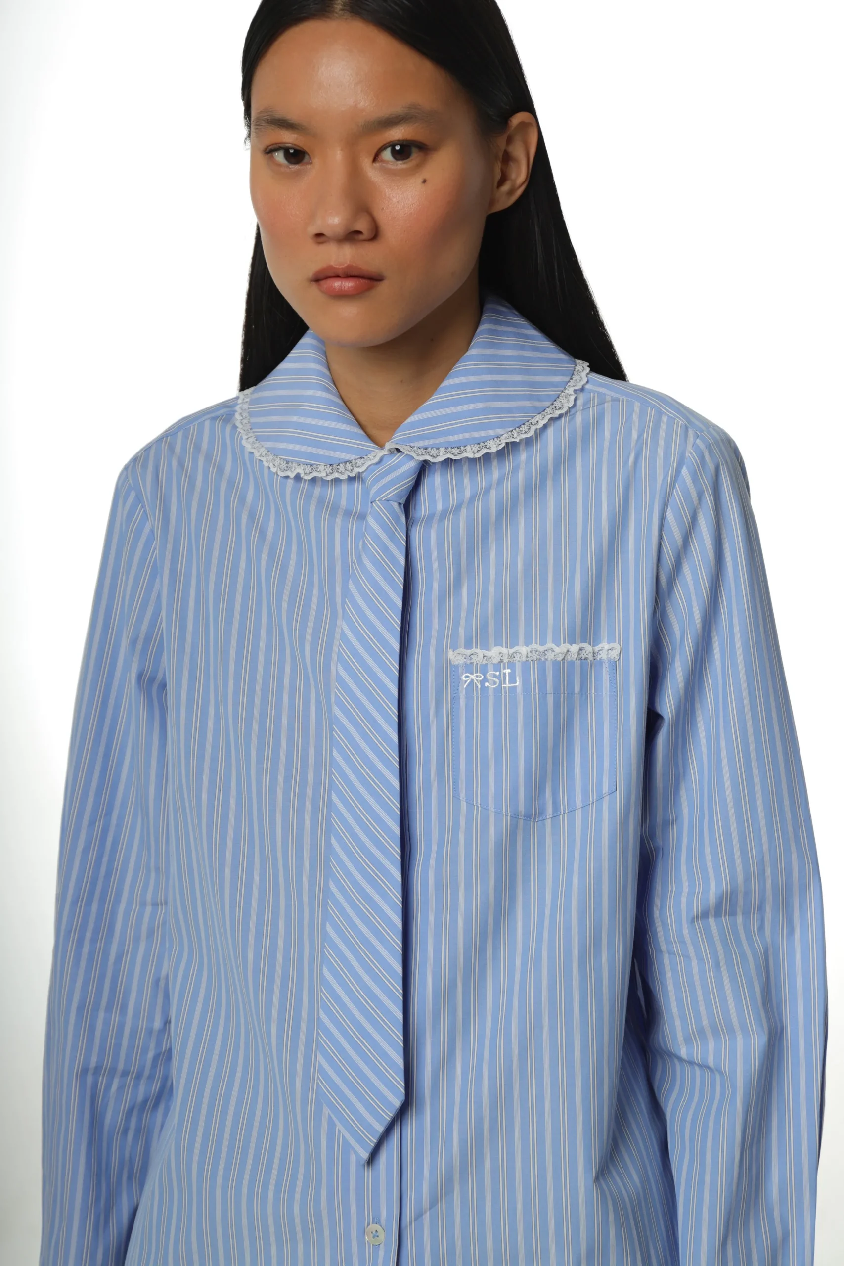 cardiff_shirt_in_light_blue_stripe_4.webp SANDY LIANG CARDIFF SHIRT IN LIGHT BLUE STRIPE> Uniform | Tops