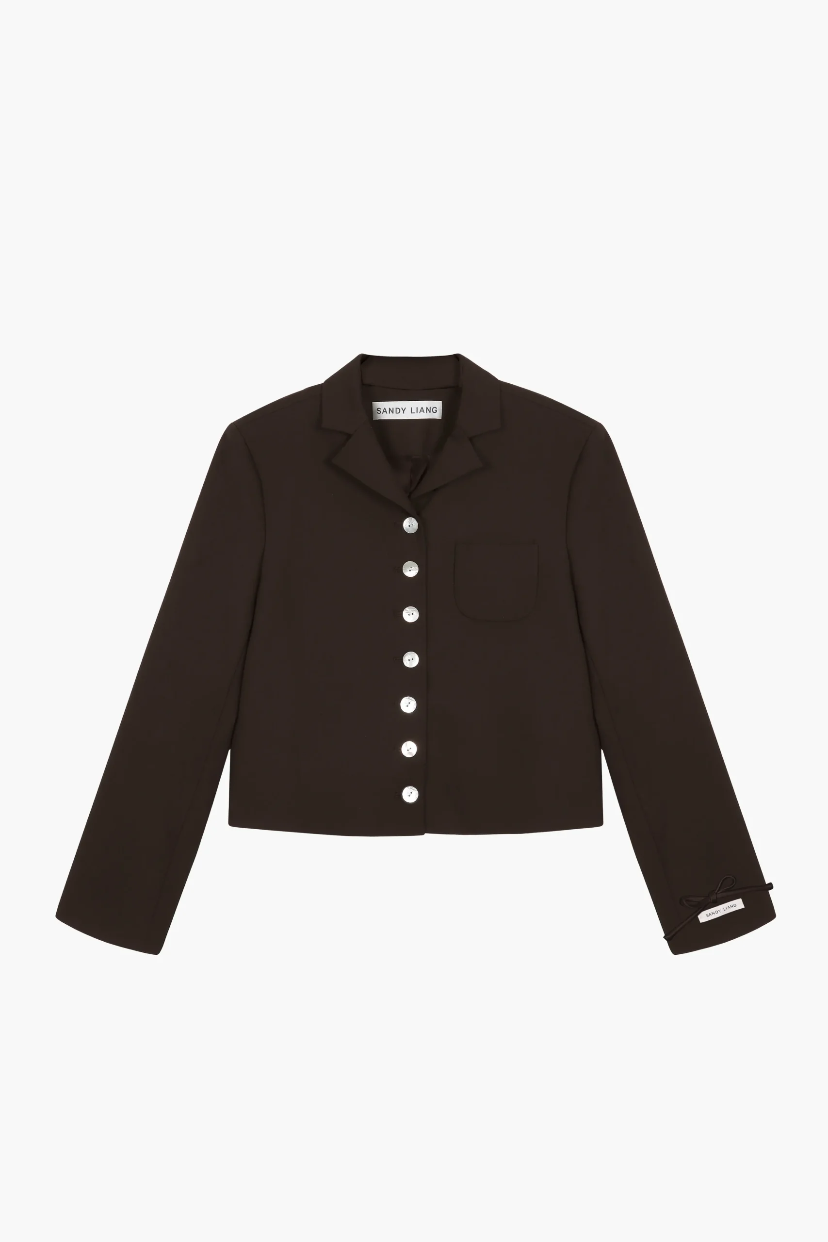 SANDY LIANG CHARM JACKET IN BROWN> Outerwear