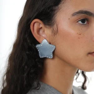 SANDY LIANG COSMO EARRINGS IN ICE BLUE> Earrings