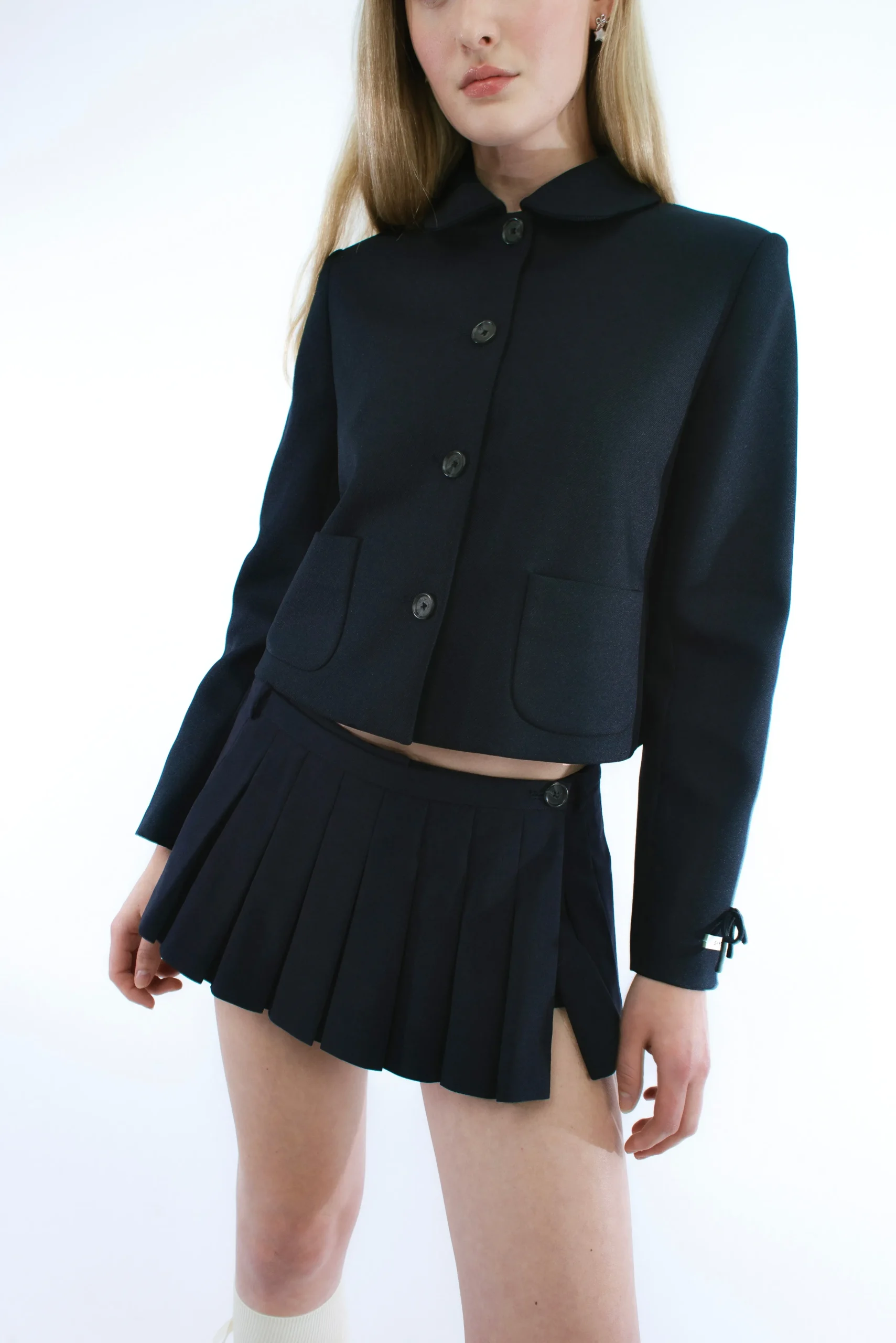 ditto_jacket_in_navy_3.webp SANDY LIANG DITTO JACKET IN NAVY> Uniform | Outerwear