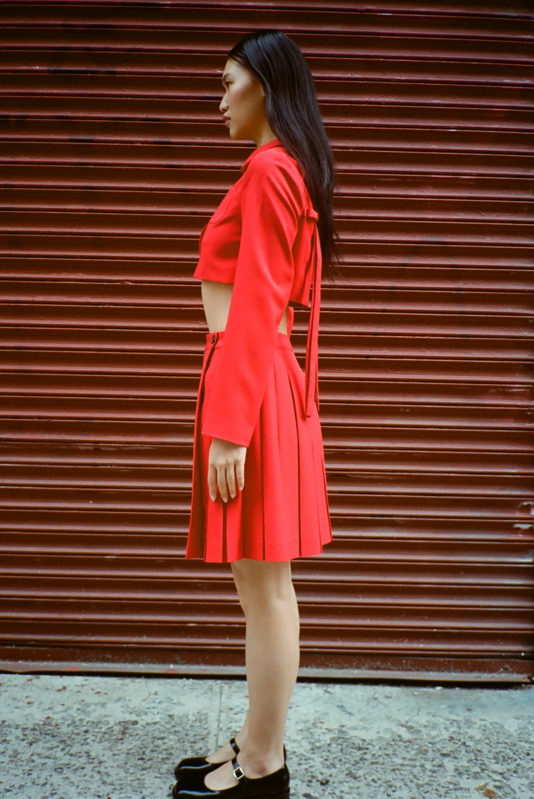 ennis_jacket_in_red_2.webp SANDY LIANG ENNIS JACKET IN RED> Uniform | Outerwear