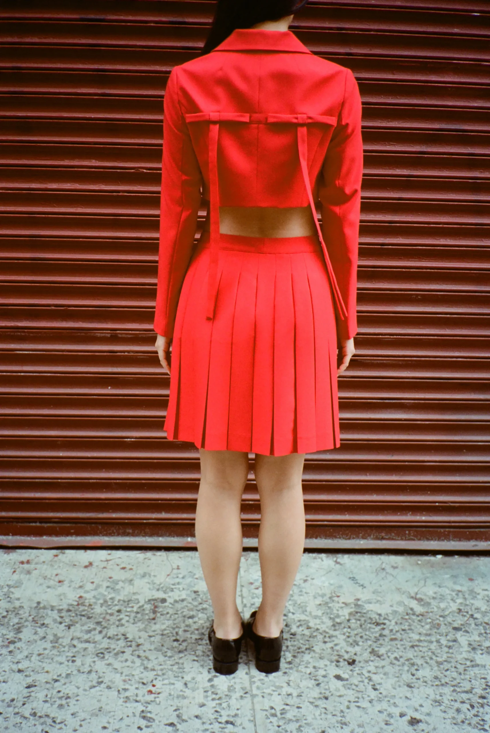 ennis_jacket_in_red_3.webp SANDY LIANG ENNIS JACKET IN RED> Uniform | Outerwear