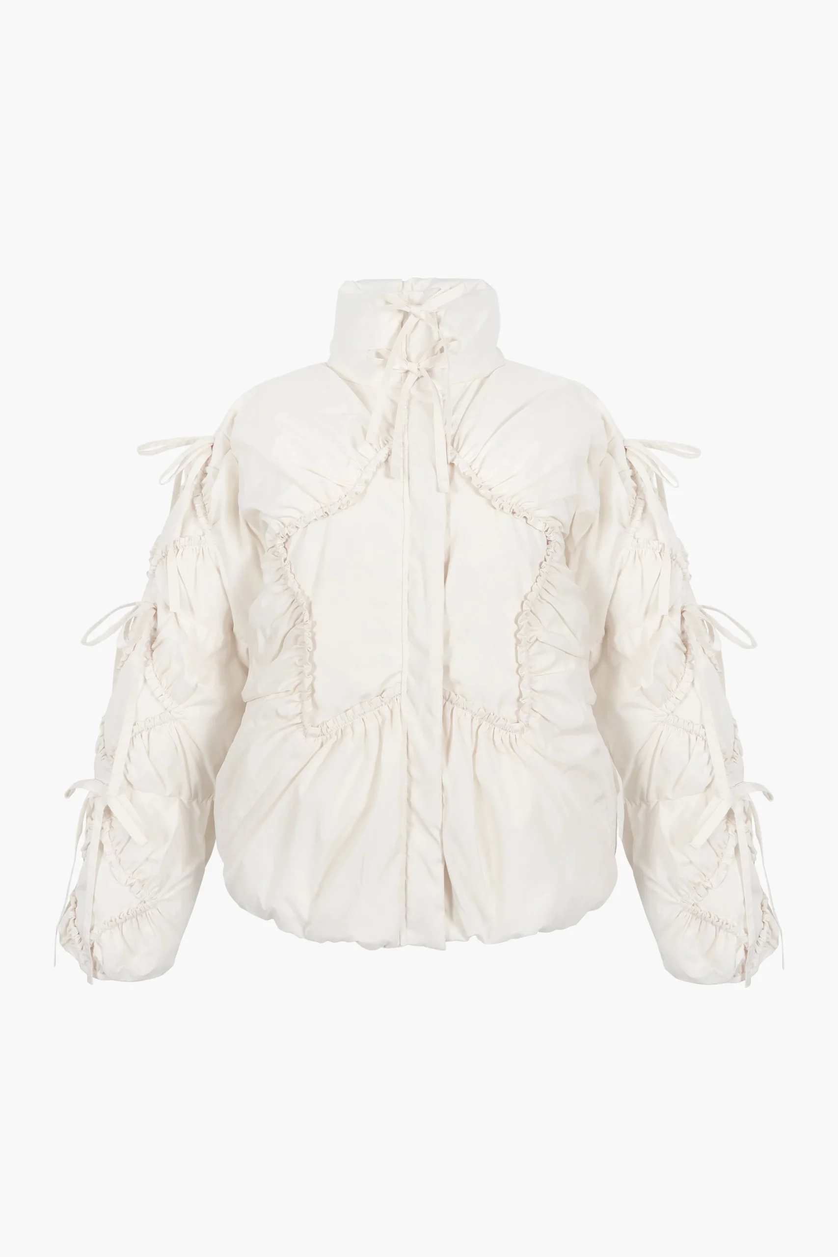 SANDY LIANG ETOILE PUFFER IN IVORY> Outerwear