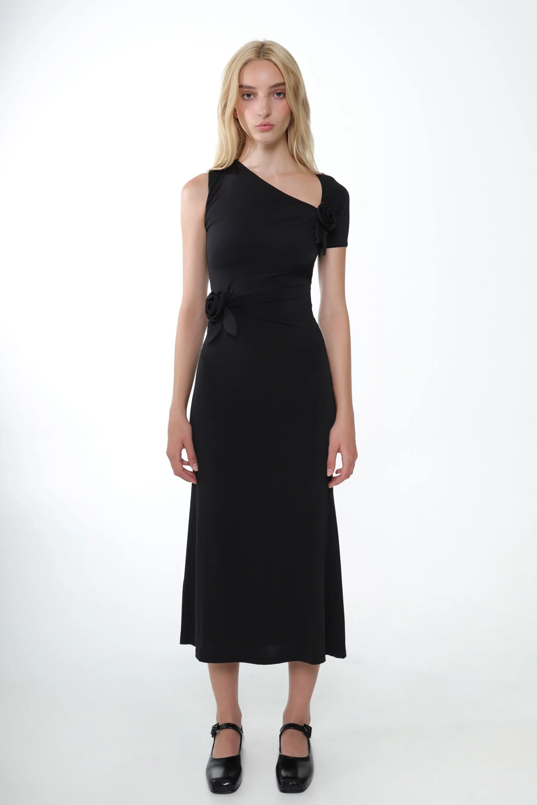 SANDY LIANG FILLE DRESS IN BLACK> Dresses