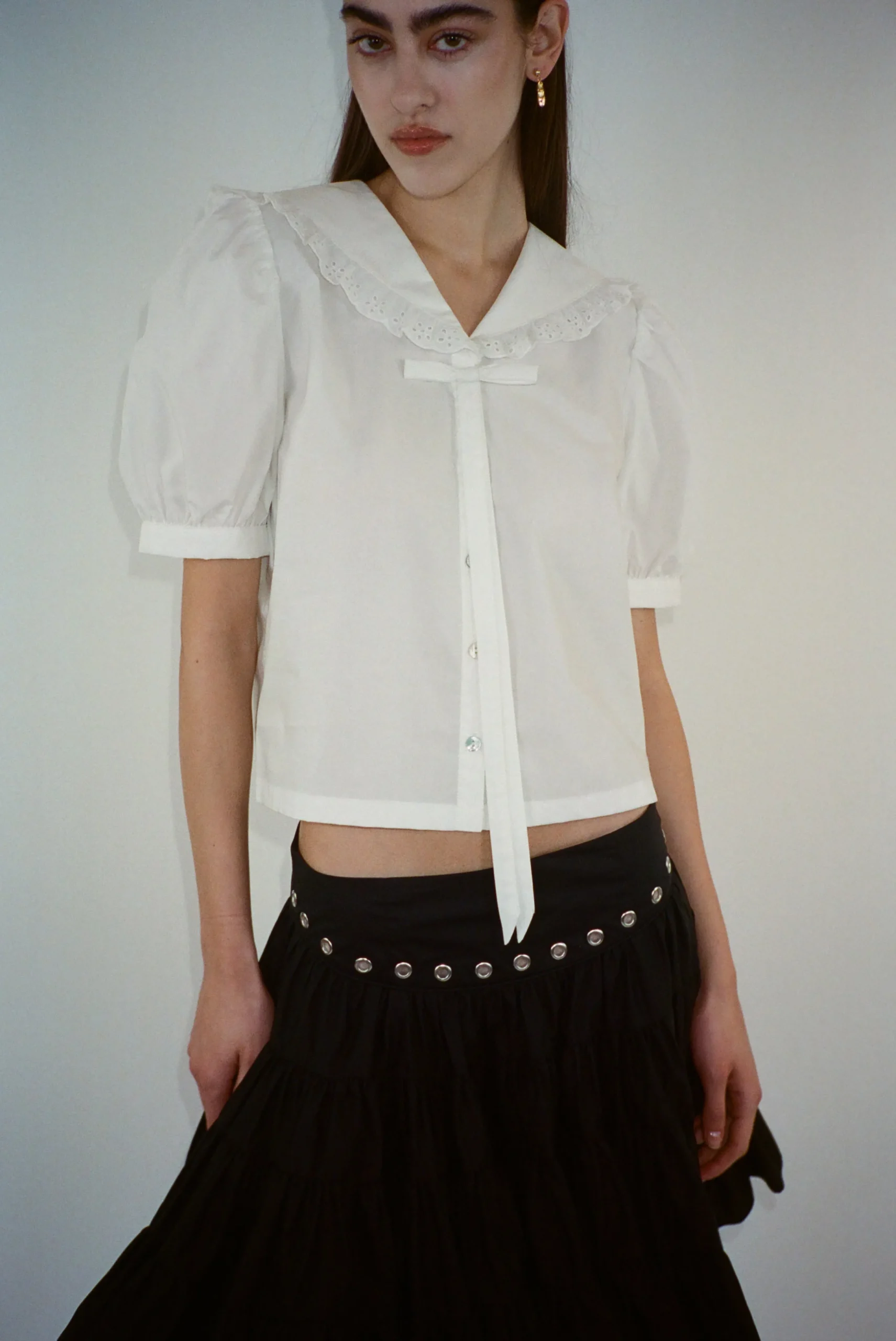 SANDY LIANG FLORENT TOP IN WHITE> Tops