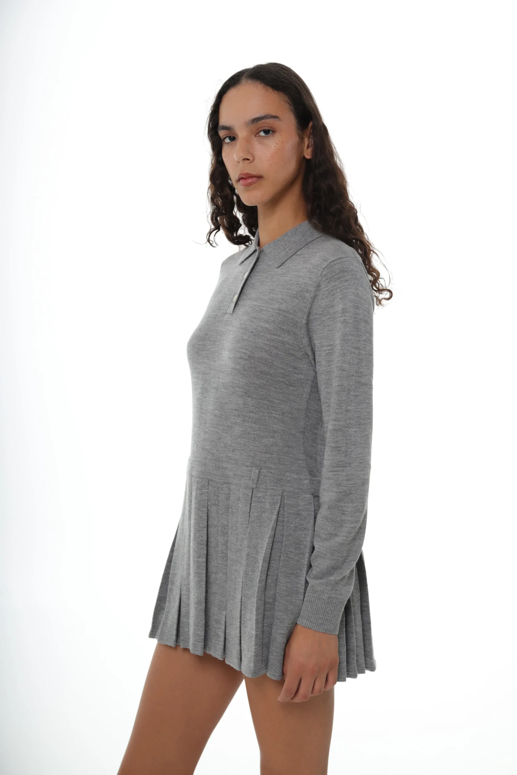 hague_sweater_dress_in_grey_2.webp SANDY LIANG HAGUE SWEATER DRESS IN GREY> Uniform | Knits