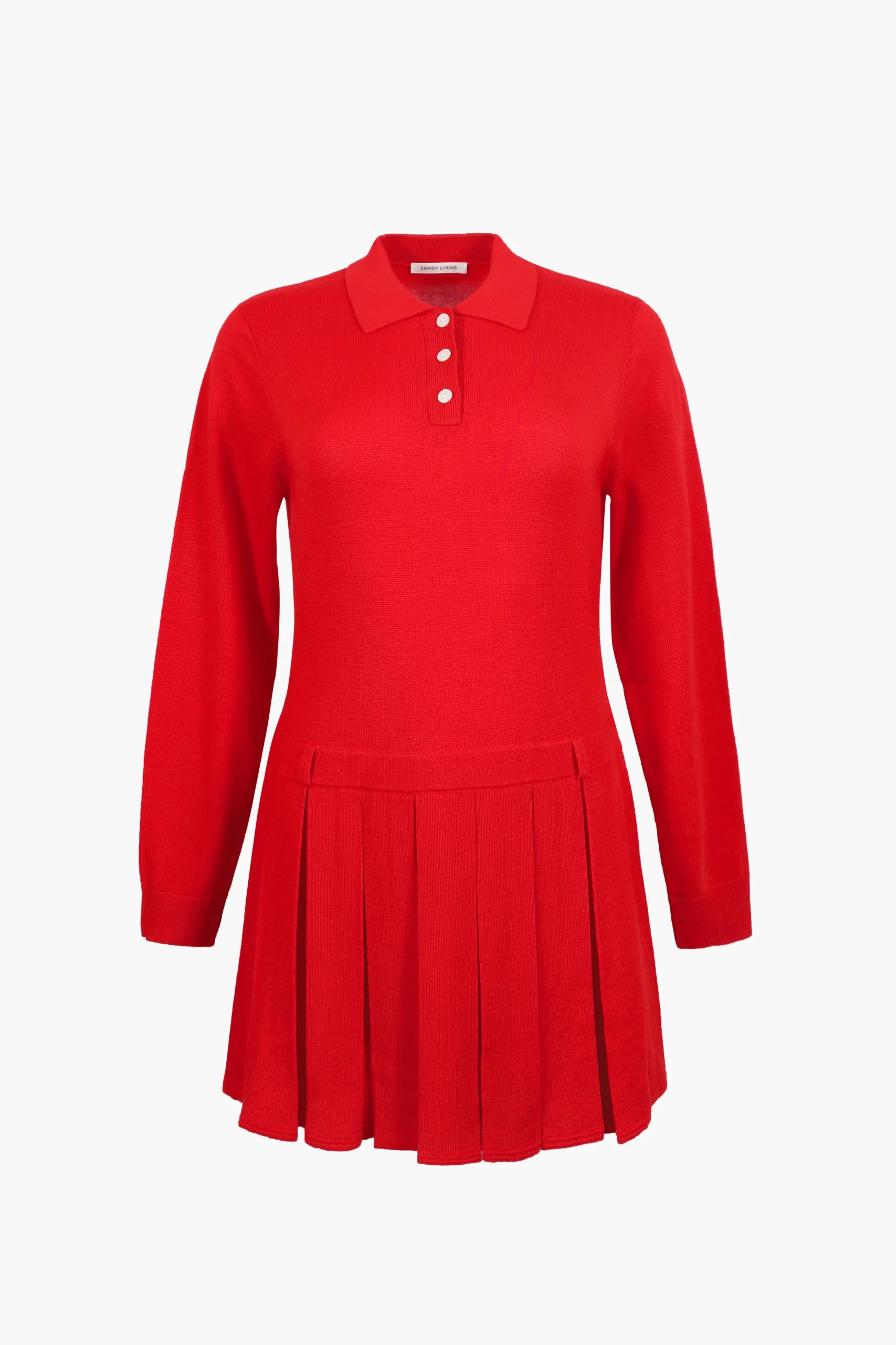 SANDY LIANG HAGUE SWEATER DRESS IN RED> Uniform | Knits