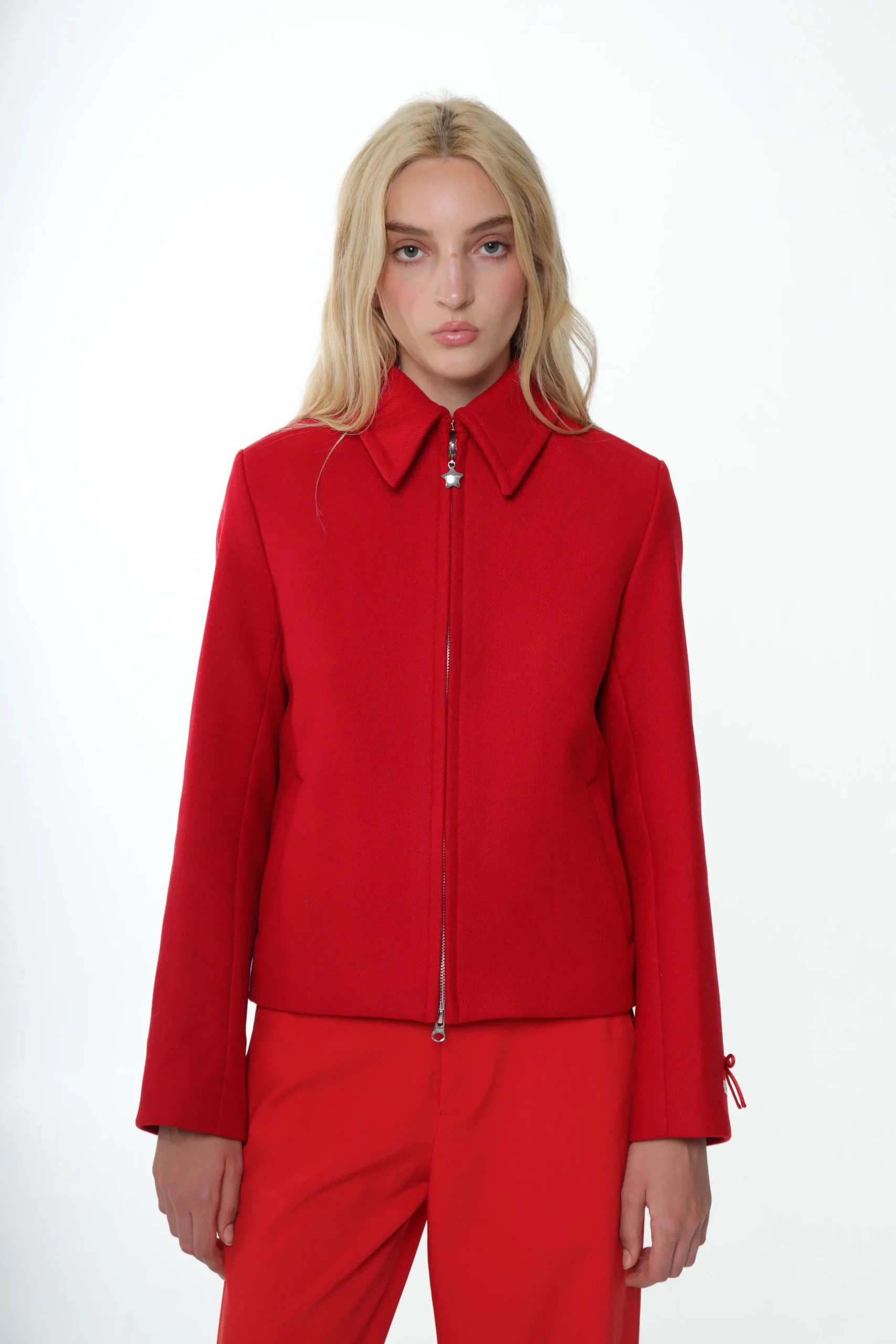 SANDY LIANG HELSA JACKET IN RED> Uniform | Outerwear