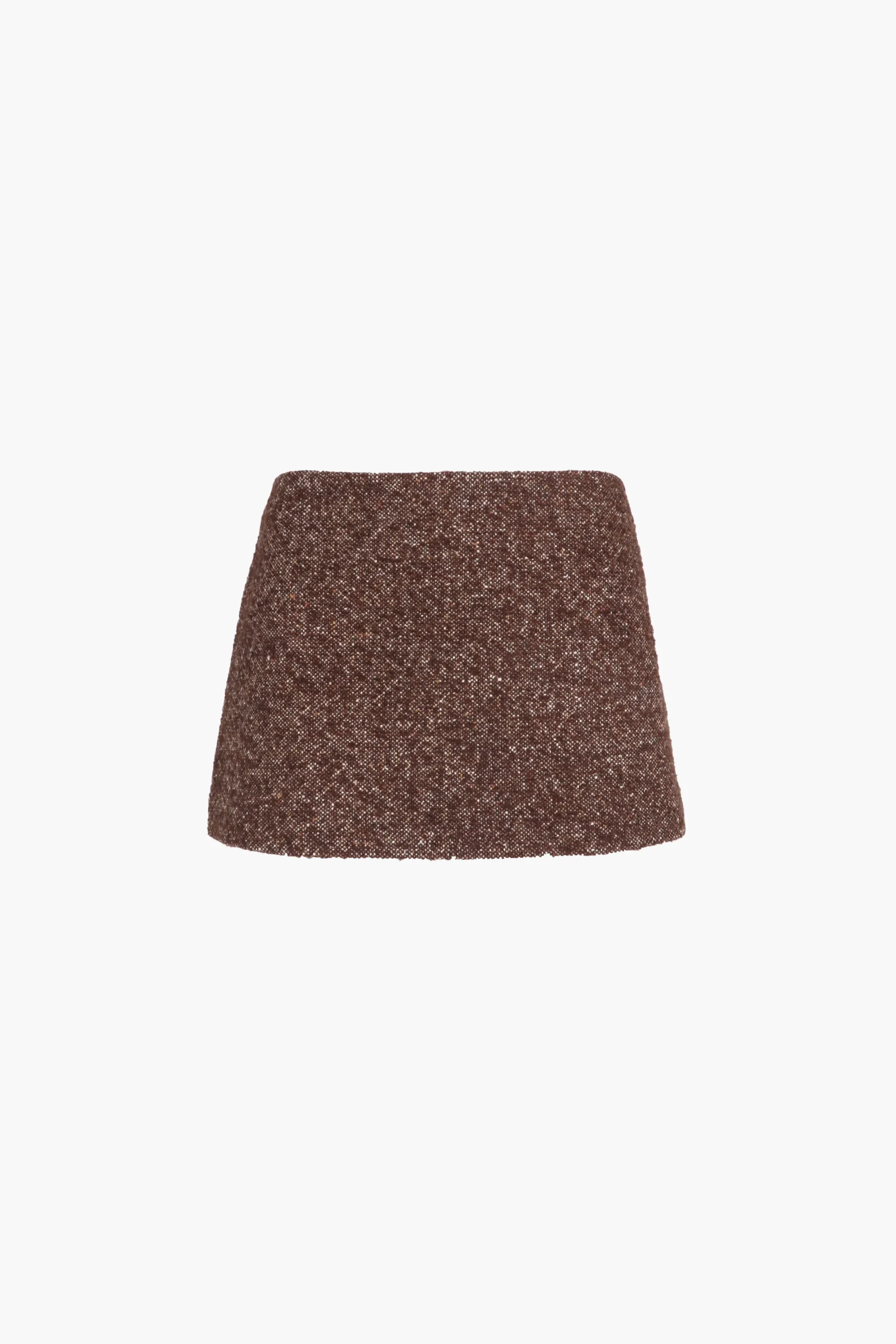 SANDY LIANG JUICE SKIRT IN ESPRESSO> Skirts
