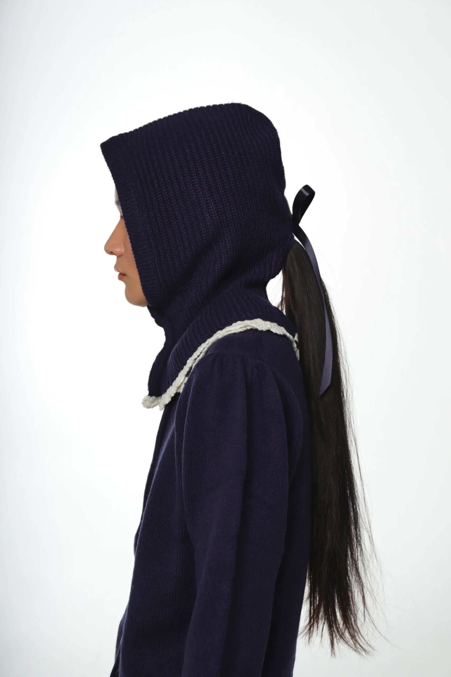 SANDY LIANG KADY BALACLAVA IN NAVY> Knits