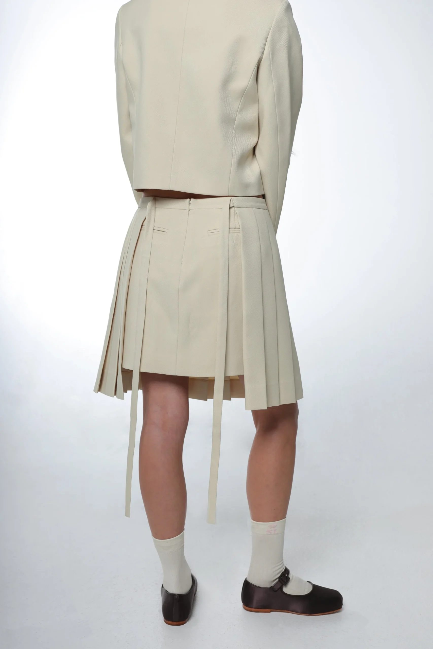 lilo_skirt_in_butter_3.webp SANDY LIANG LILO SKIRT IN BUTTER> Uniform | Skirts