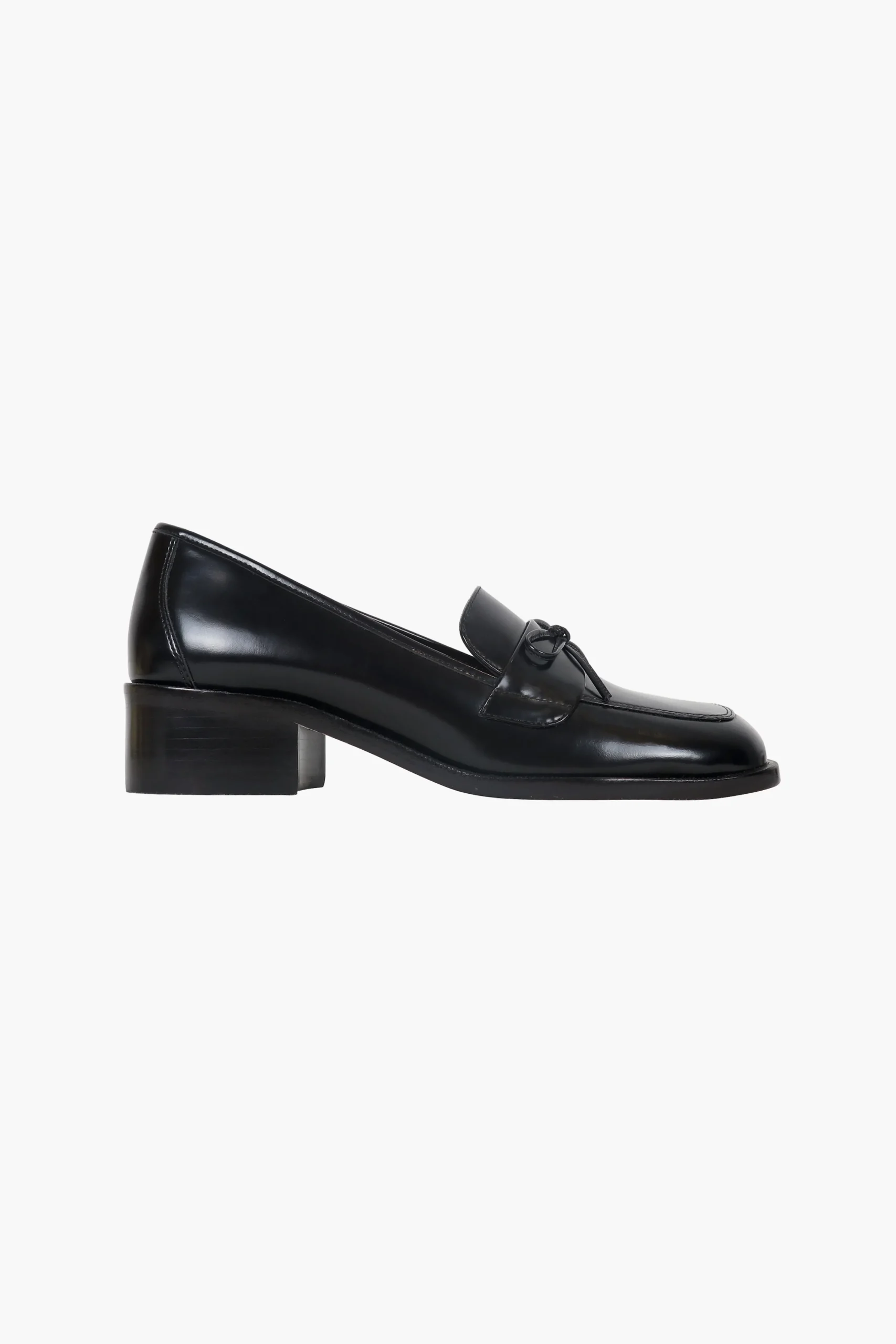 SANDY LIANG LOAFER IN BLACK SPAZZOLATO> Uniform | Shoes