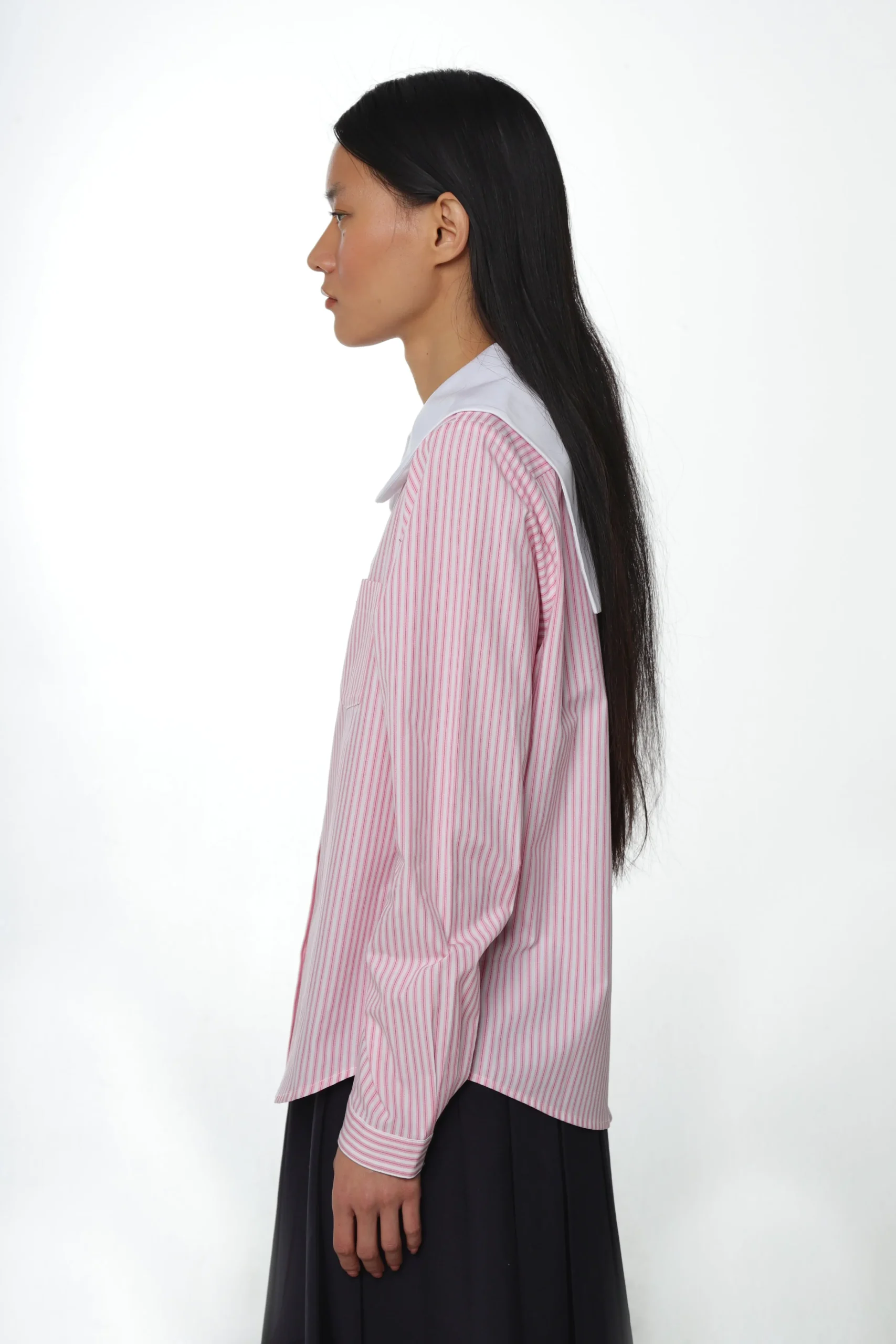 luton_shirt_in_pink_stripe_2.webp SANDY LIANG LUTON SHIRT IN PINK STRIPE> Uniform | Tops