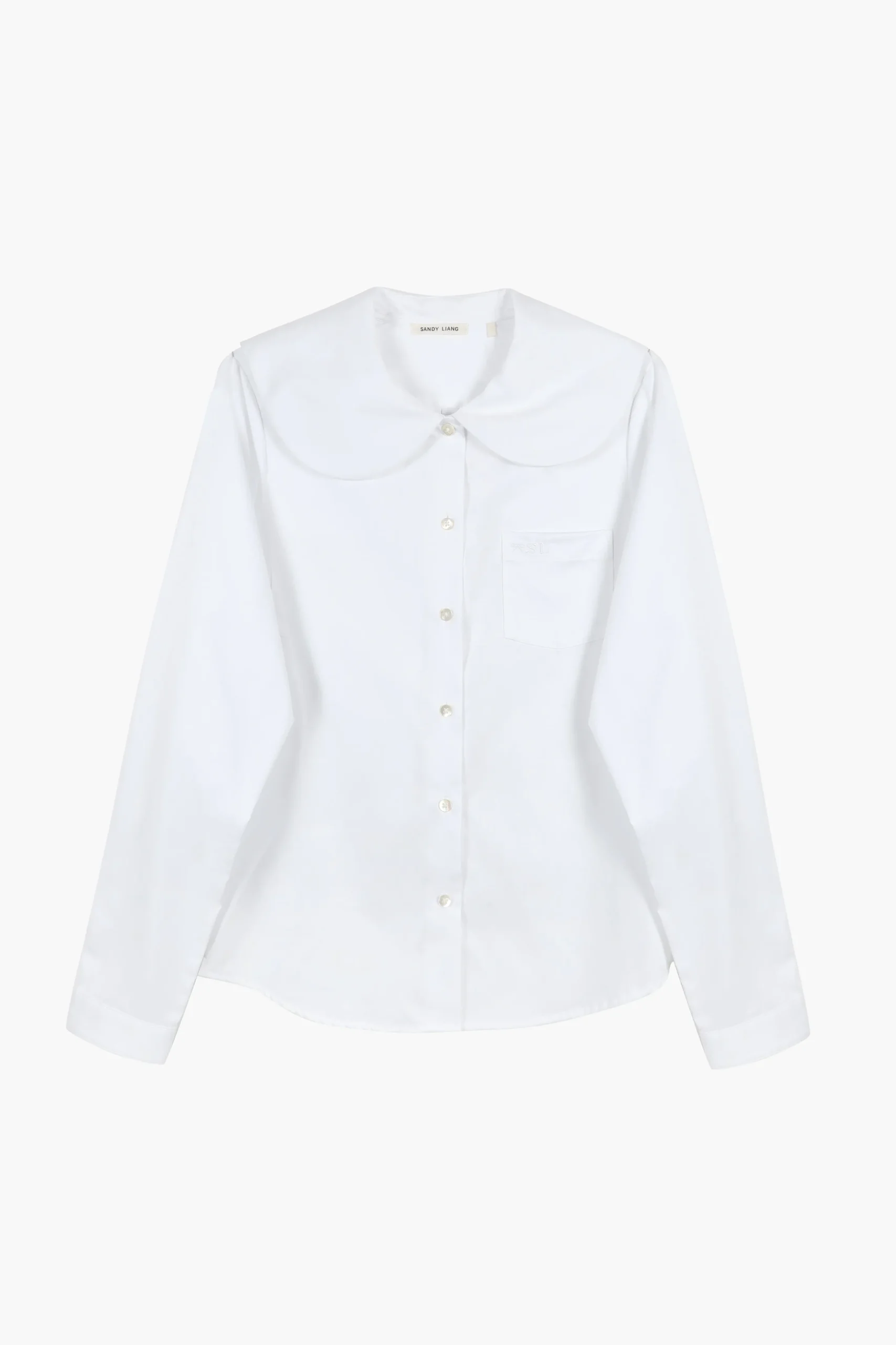 SANDY LIANG LUTON SHIRT IN WHITE> Uniform | Tops