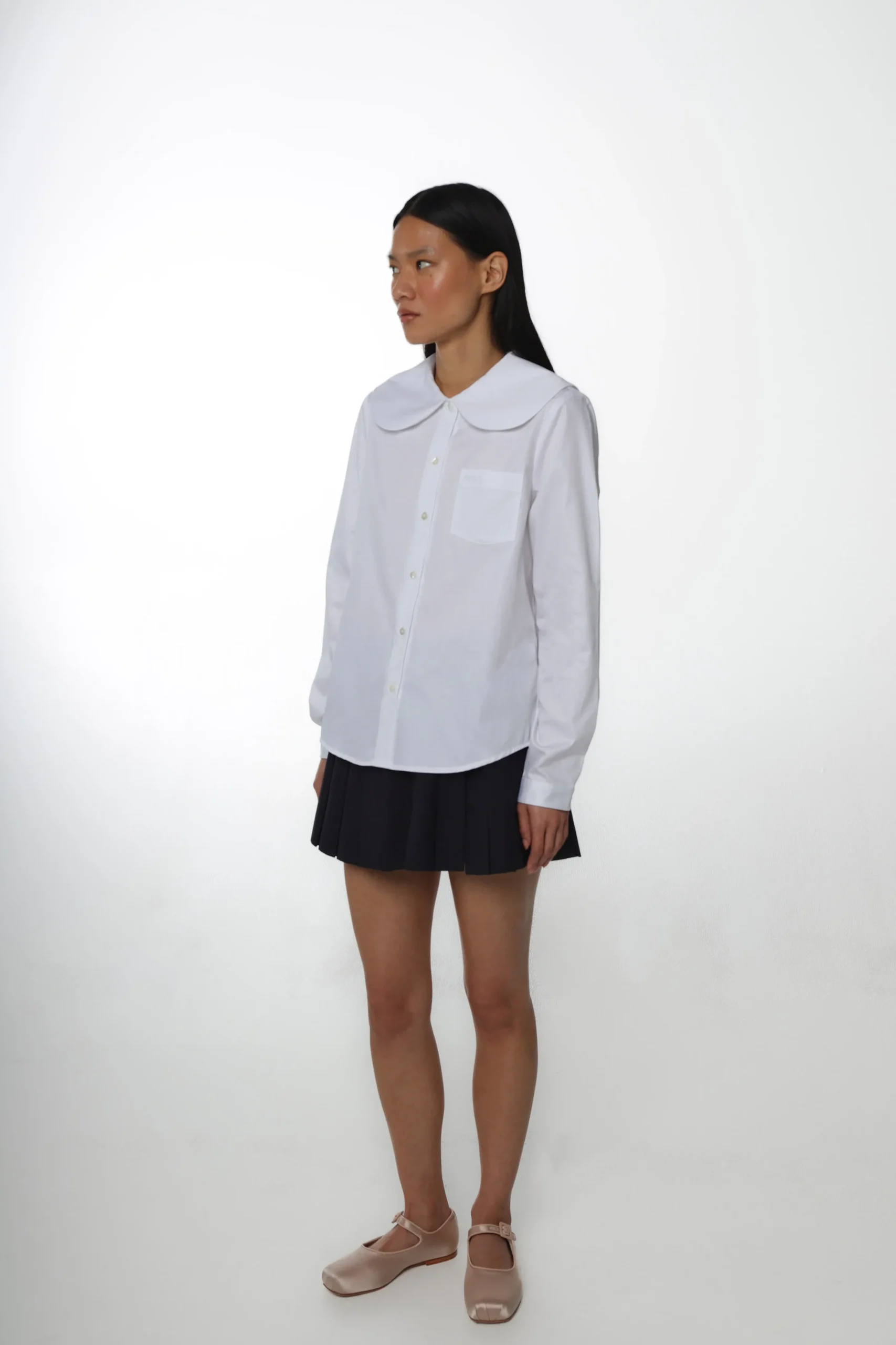luton_shirt_in_white_3.webp SANDY LIANG LUTON SHIRT IN WHITE> Uniform | Tops