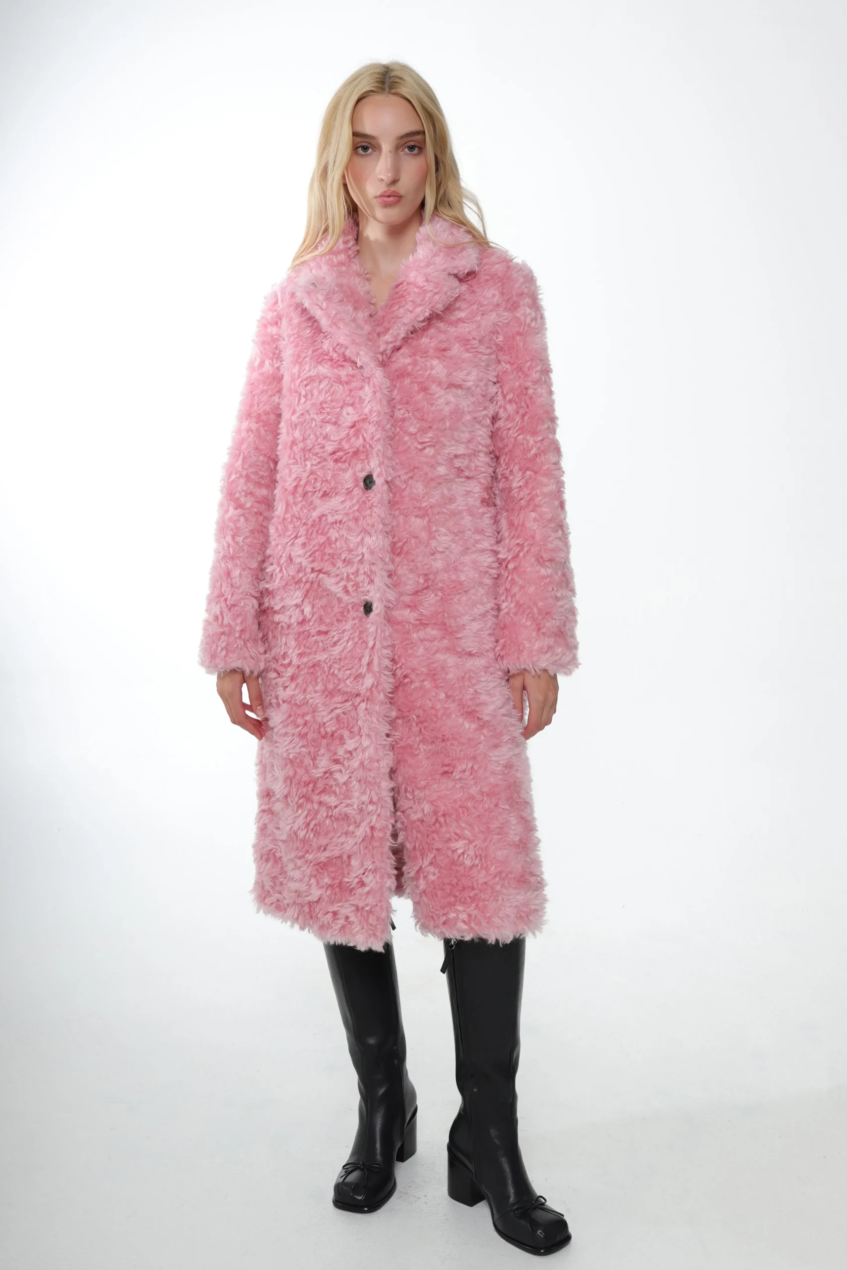 SANDY LIANG MARMALADE COAT IN PINK> Outerwear