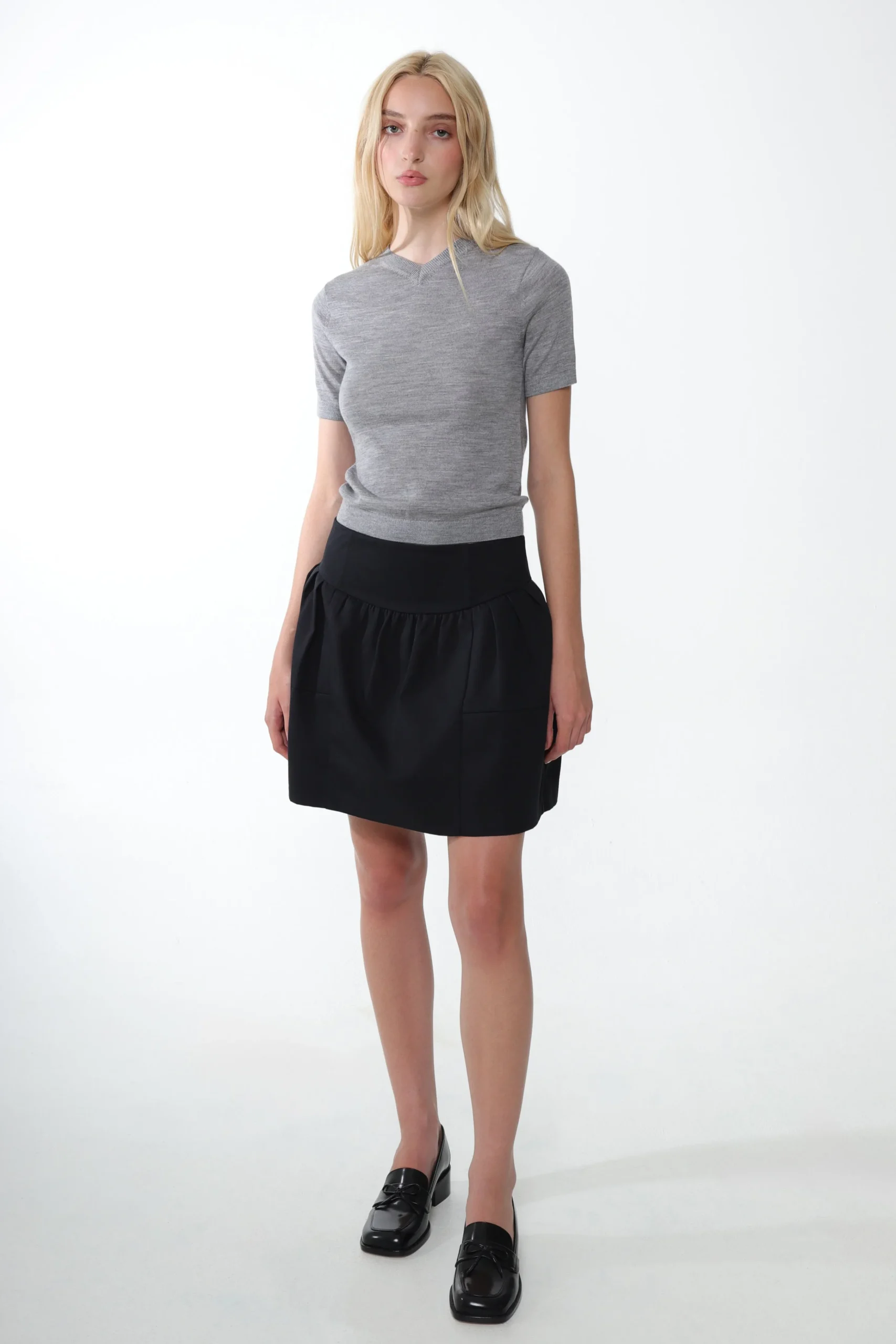 SANDY LIANG NARDINI SKIRT IN BLACK> Skirts