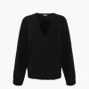 SANDY LIANG NESH CASHMERE SWEATER IN BLACK> Knits