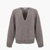 SANDY LIANG NESH CASHMERE SWEATER IN TAUPE> Knits