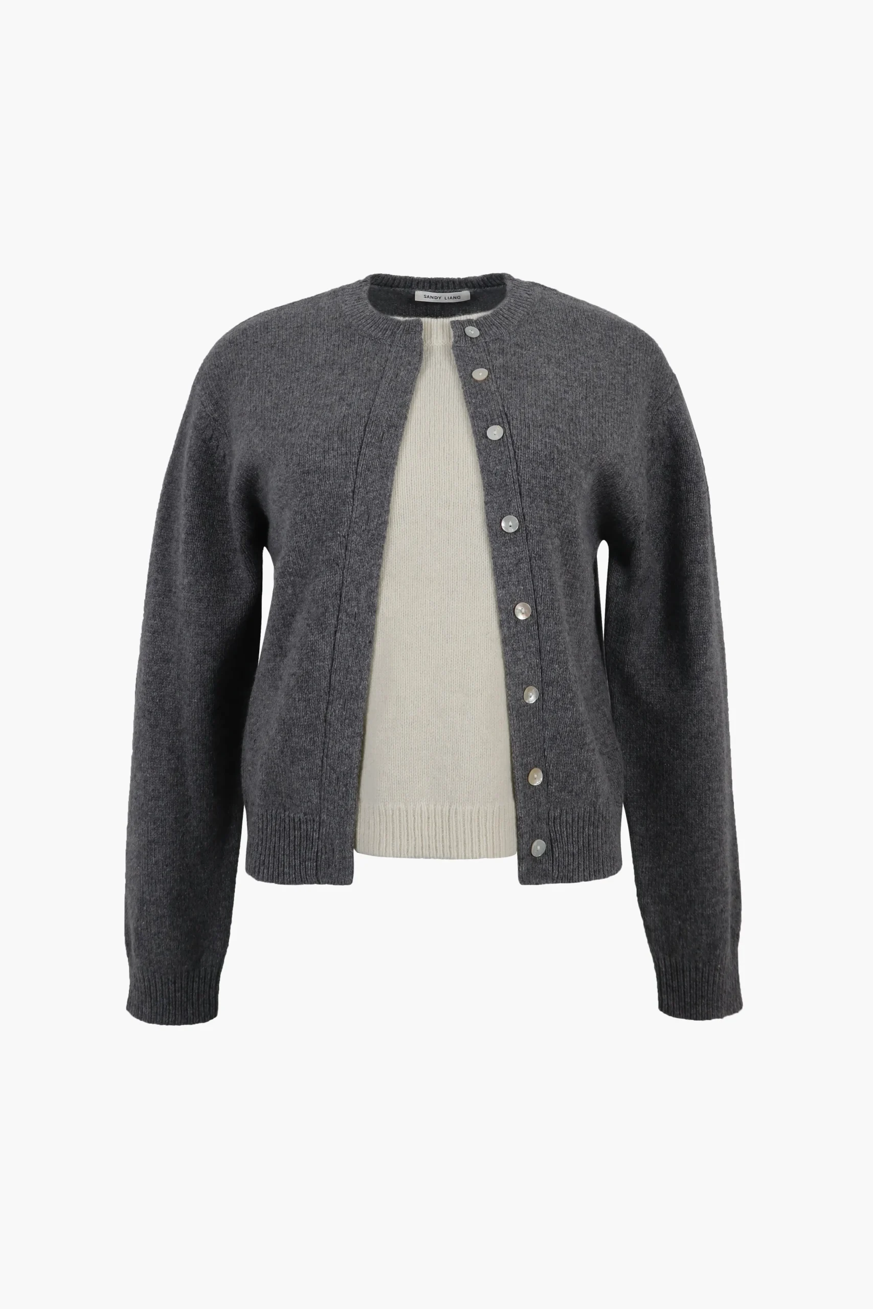 SANDY LIANG NEWT SWEATER IN CHARCOAL> Knits