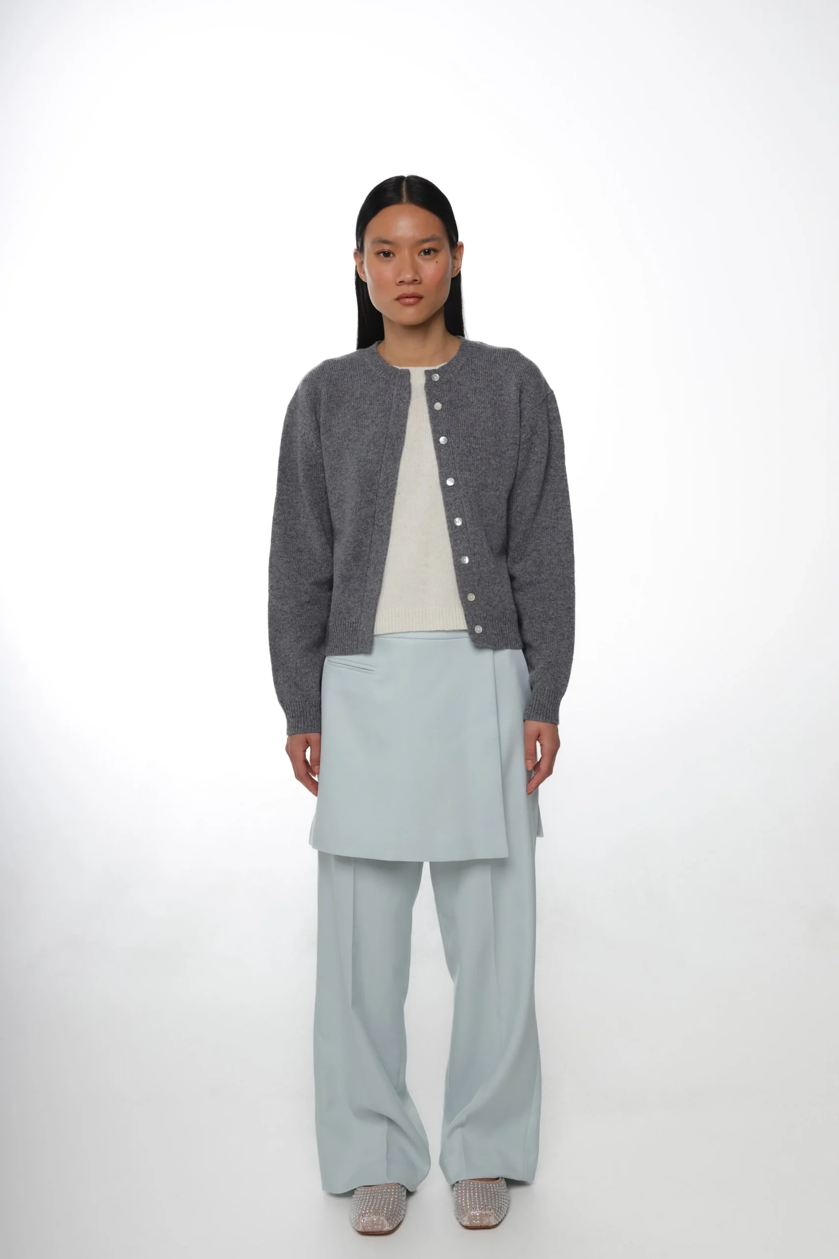 SANDY LIANG NEWT SWEATER IN CHARCOAL> Knits