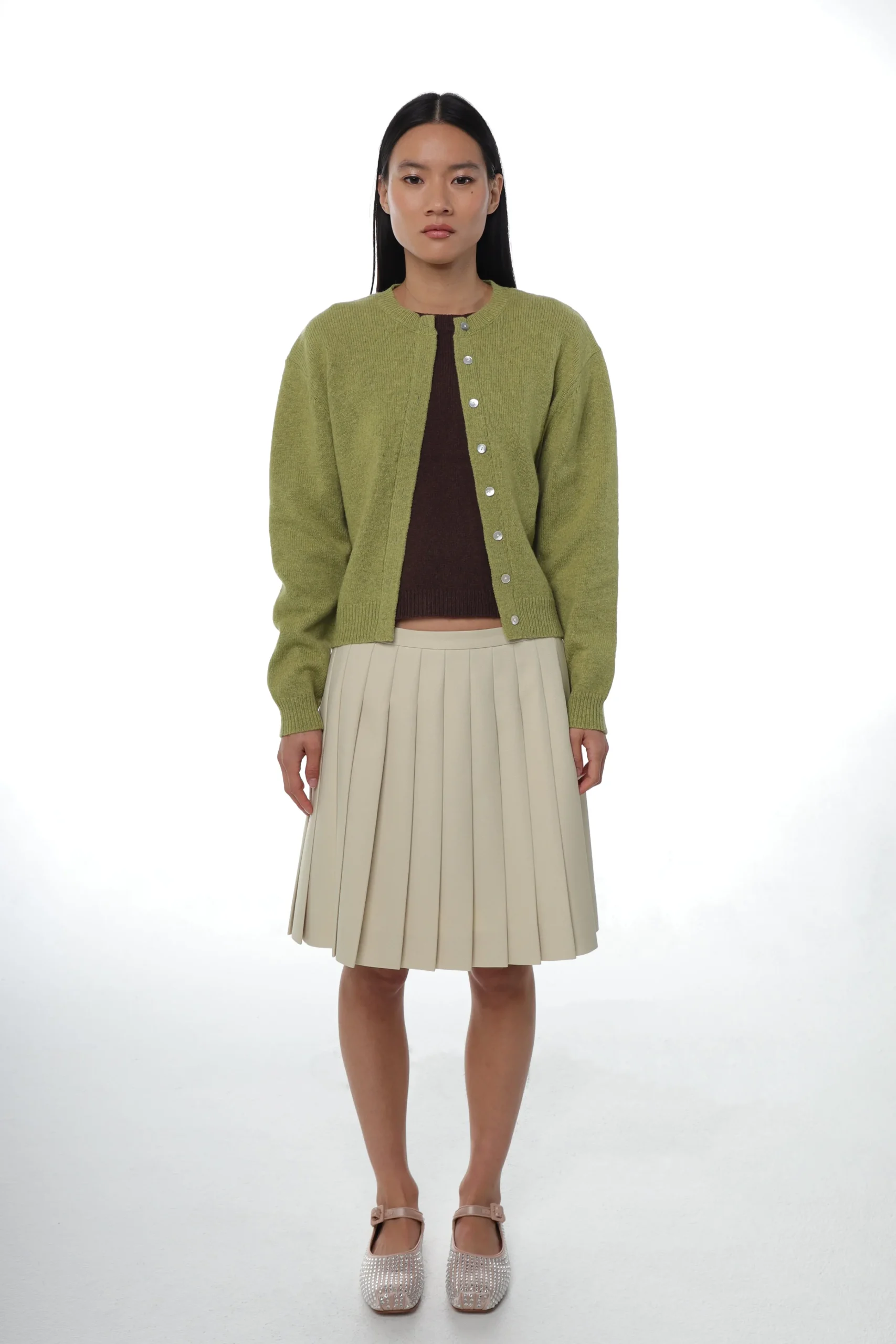 SANDY LIANG NEWT SWEATER IN GREEN> Knits