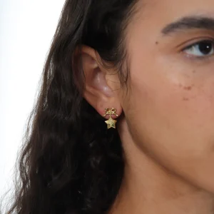 SANDY LIANG PIPPY STUDS IN GOLD VERMEIL> Earrings