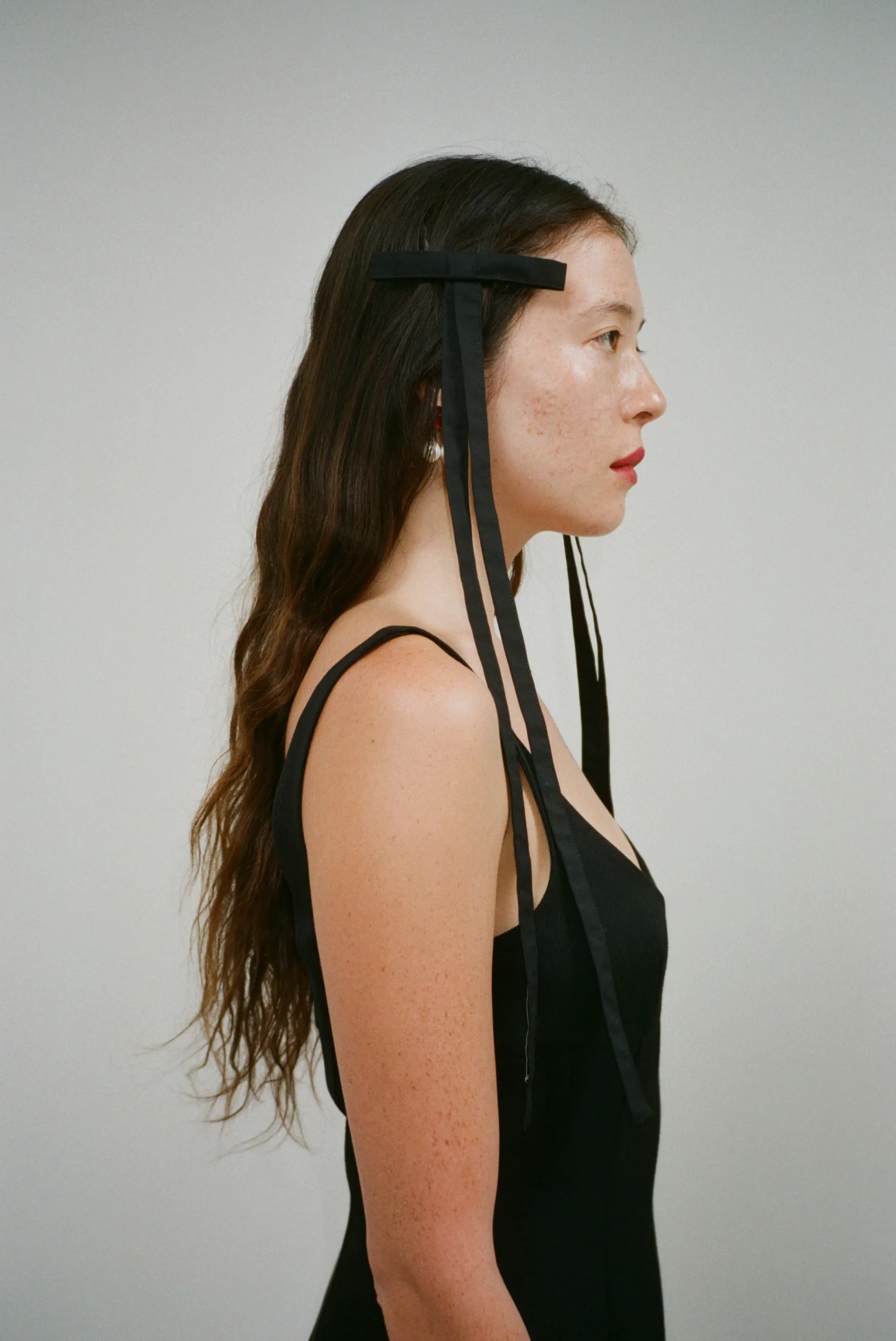 SANDY LIANG RECITAL BOWS IN BLACK TAFFETA> Hair