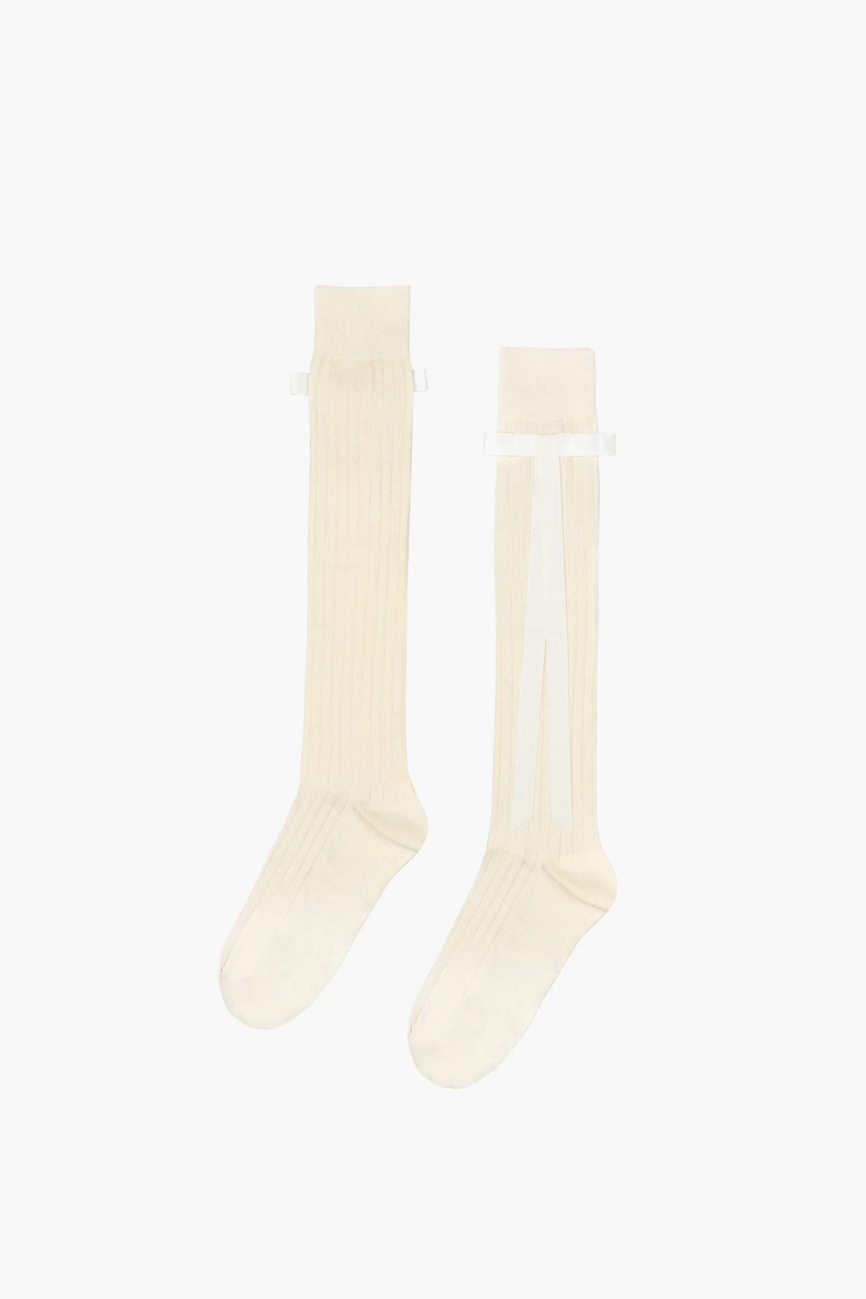 SANDY LIANG RECITAL SOCKS IN ECRU> Uniform | Socks