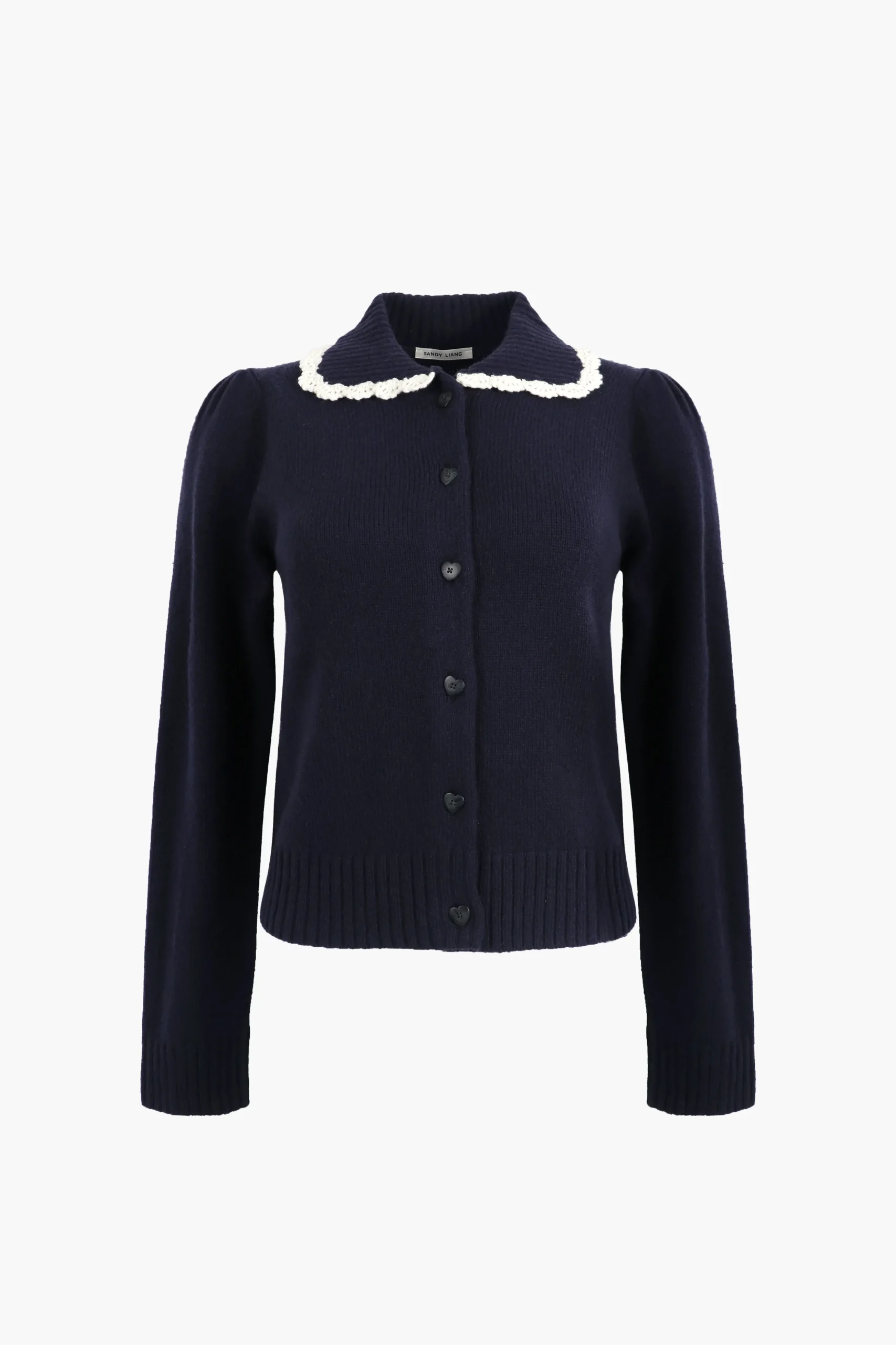 SANDY LIANG ROCHE CARDIGAN IN NAVY> Knits