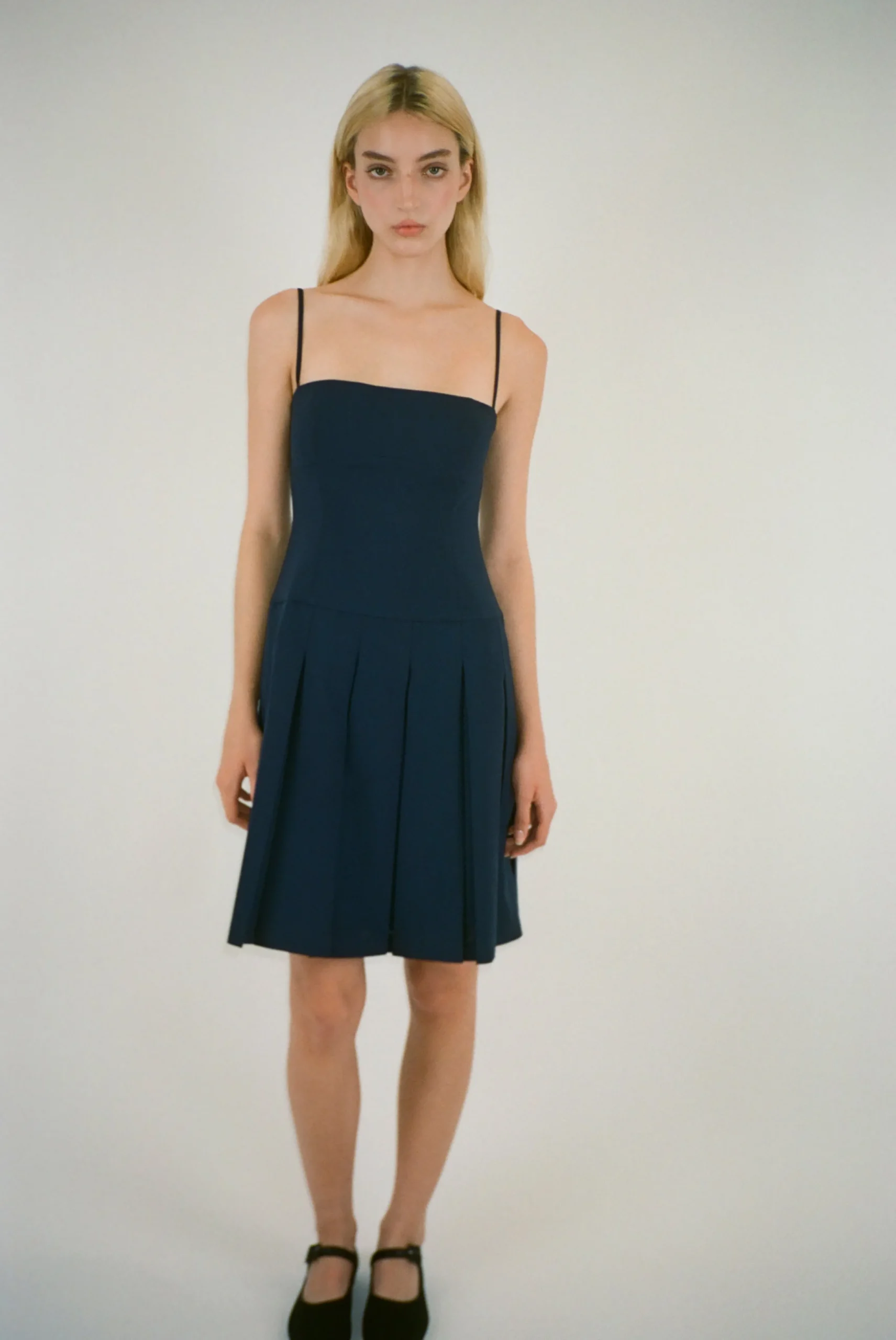 SANDY LIANG ROO DRESS IN NAVY> Dresses