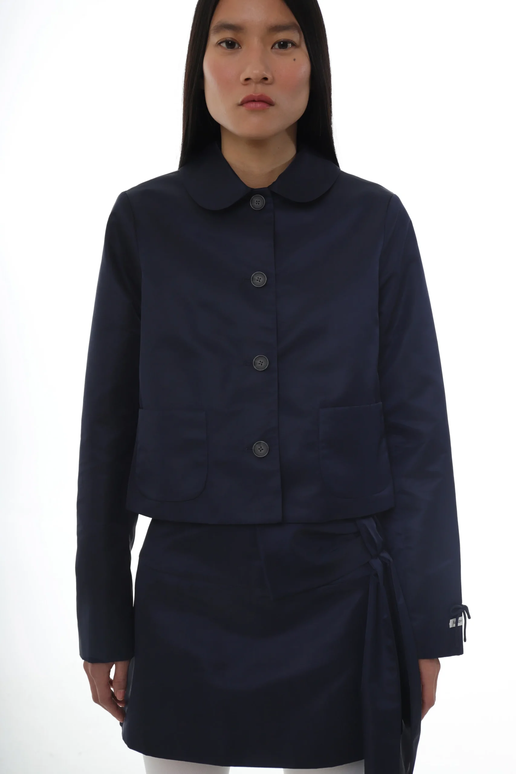 SANDY LIANG SHELBY JACKET IN NAVY> Outerwear