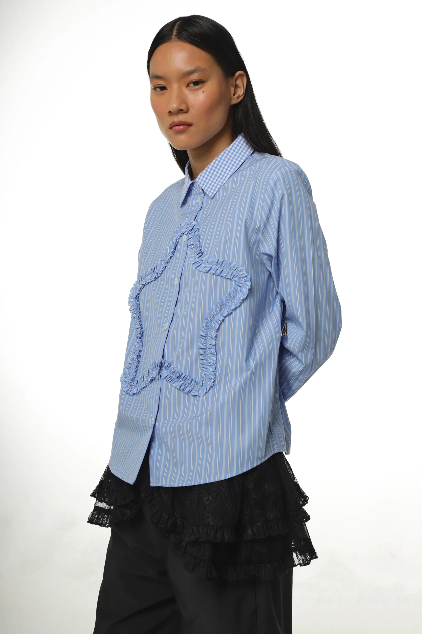 sirius_shirt_in_light_blue_stripe_2.webp SANDY LIANG SIRIUS SHIRT IN LIGHT BLUE STRIPE> Uniform | Tops