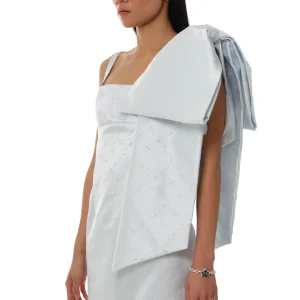 SANDY LIANG SMALL REGALO BAG IN ICE BLUE> Bridal | Shoulder