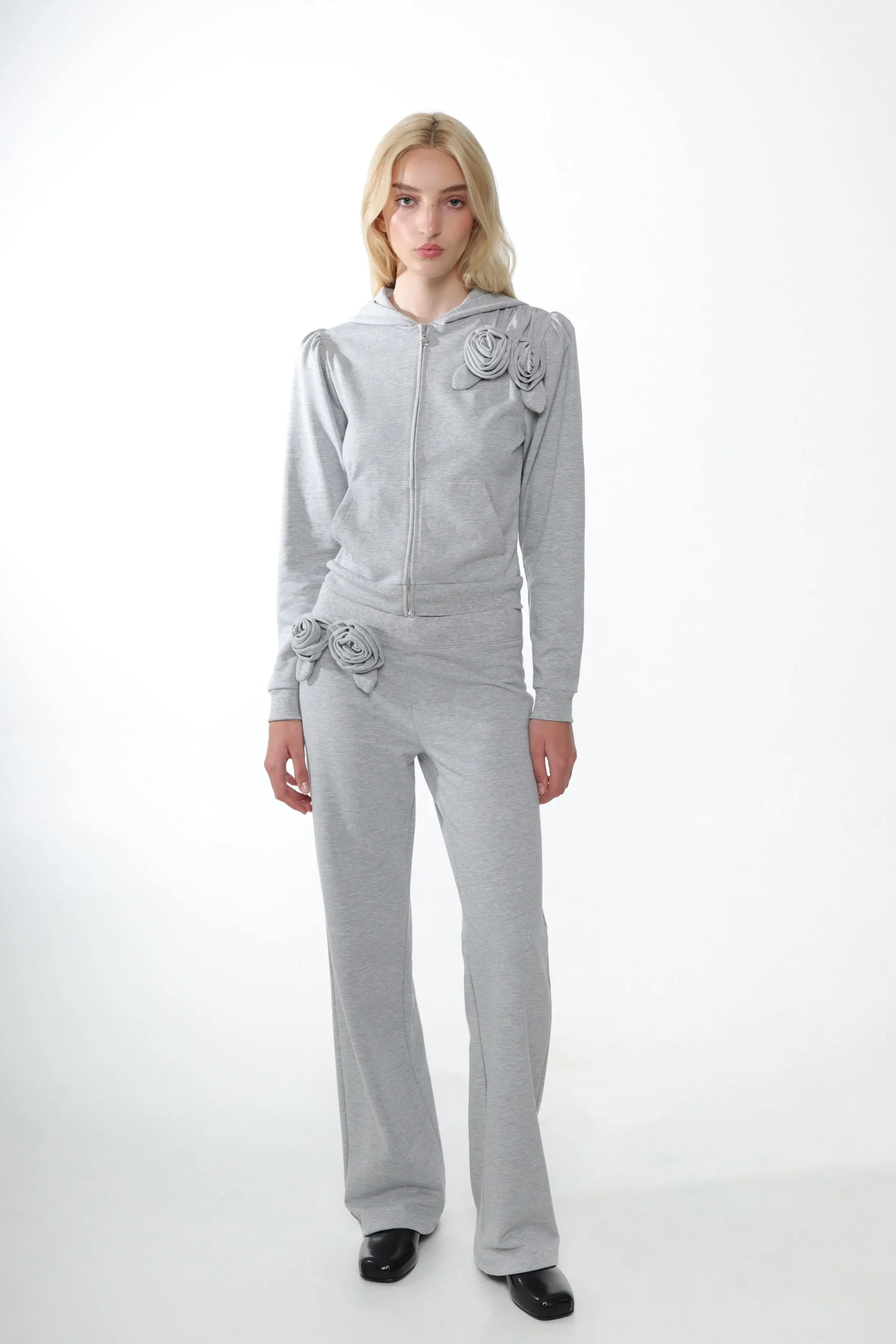 SANDY LIANG SOOKIE HOODIE IN HEATHER GREY> Outerwear | Tops