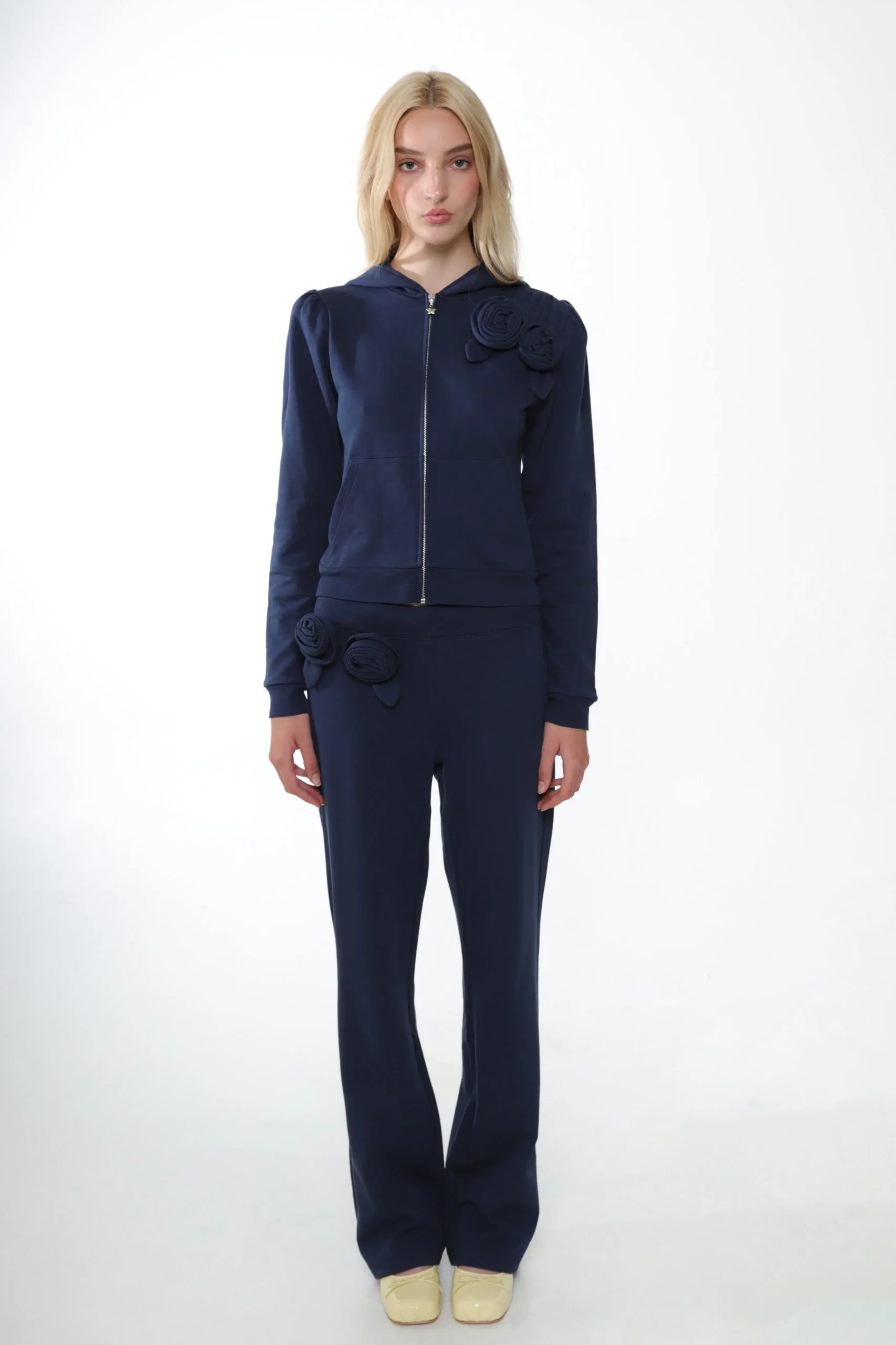 SANDY LIANG SOOKIE HOODIE IN NAVY> Outerwear | Tops