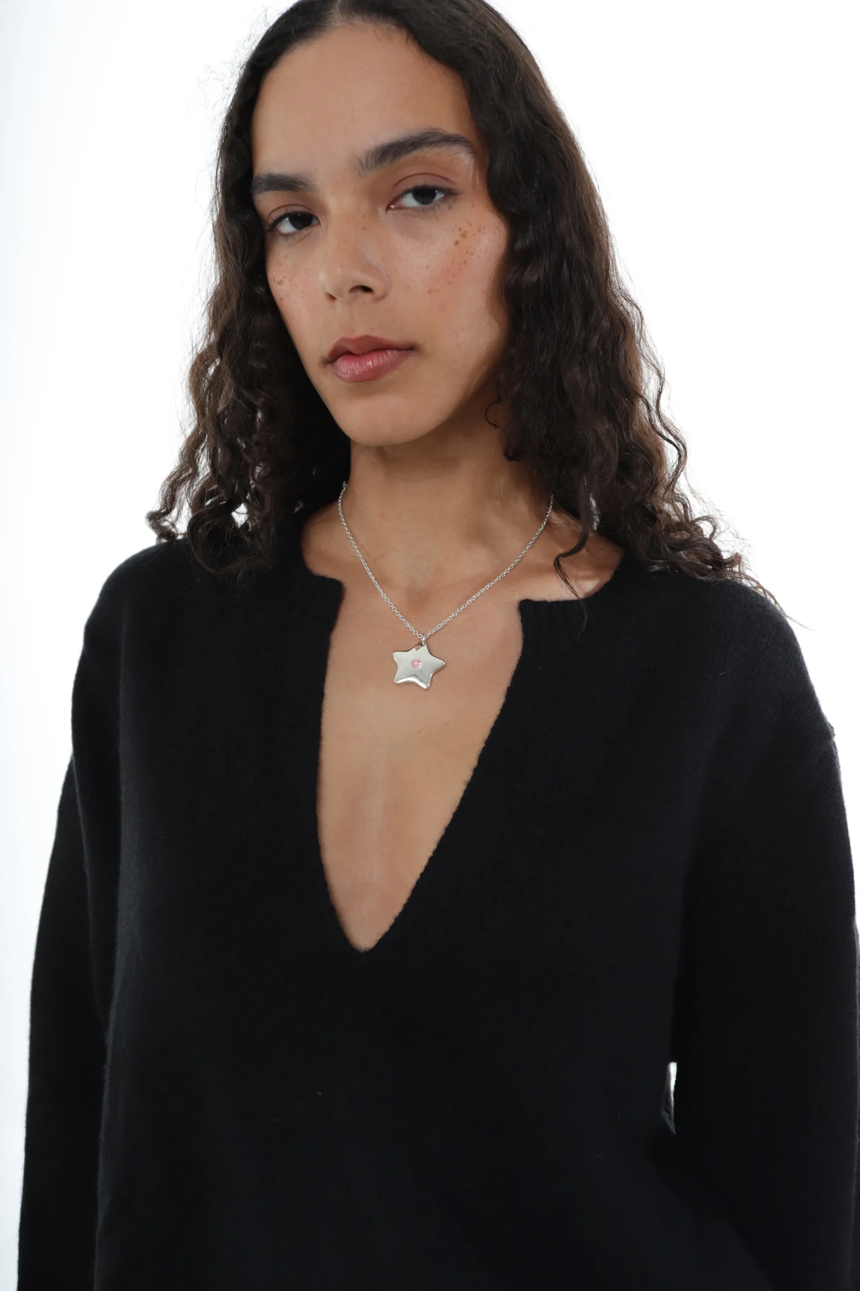 SANDY LIANG SPARKLES 2.0 NECKLACE IN SILVER> Necklaces