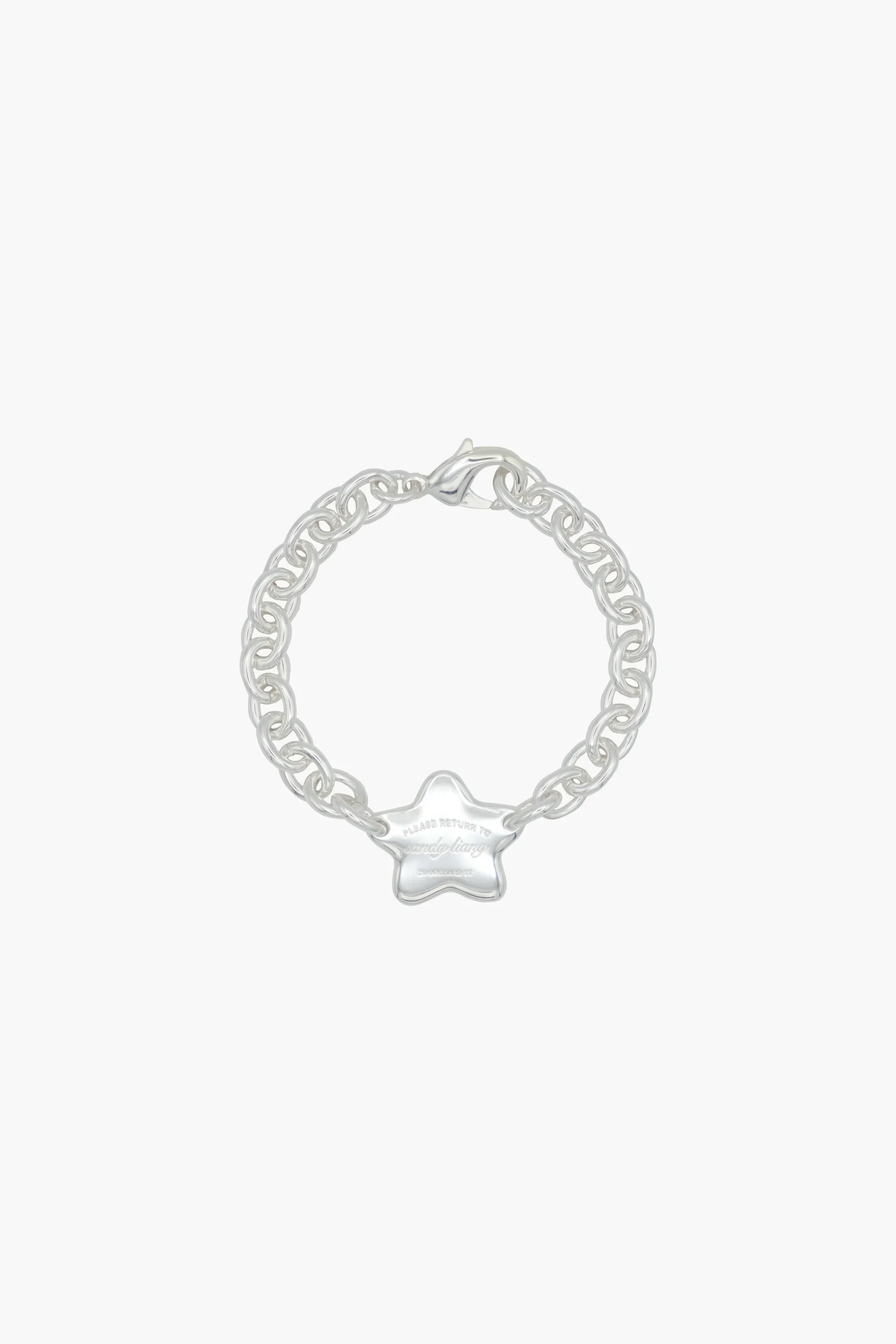 SANDY LIANG STAR CHARM BRACELET IN SILVER> Bracelets