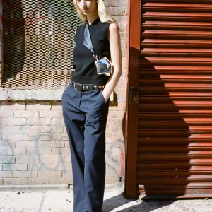 SANDY LIANG STAR LOCKET BAG IN BLACK> Crossbody | Shoulder